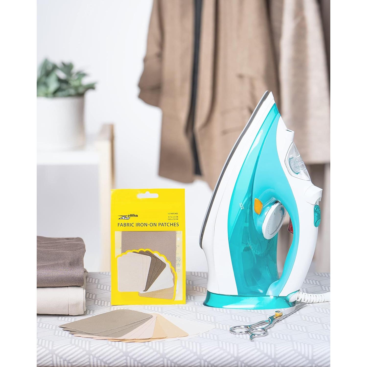 Parches de Tela ZEFFFKA 12 Piezas 100% Algodón 7.5x10.5 cm