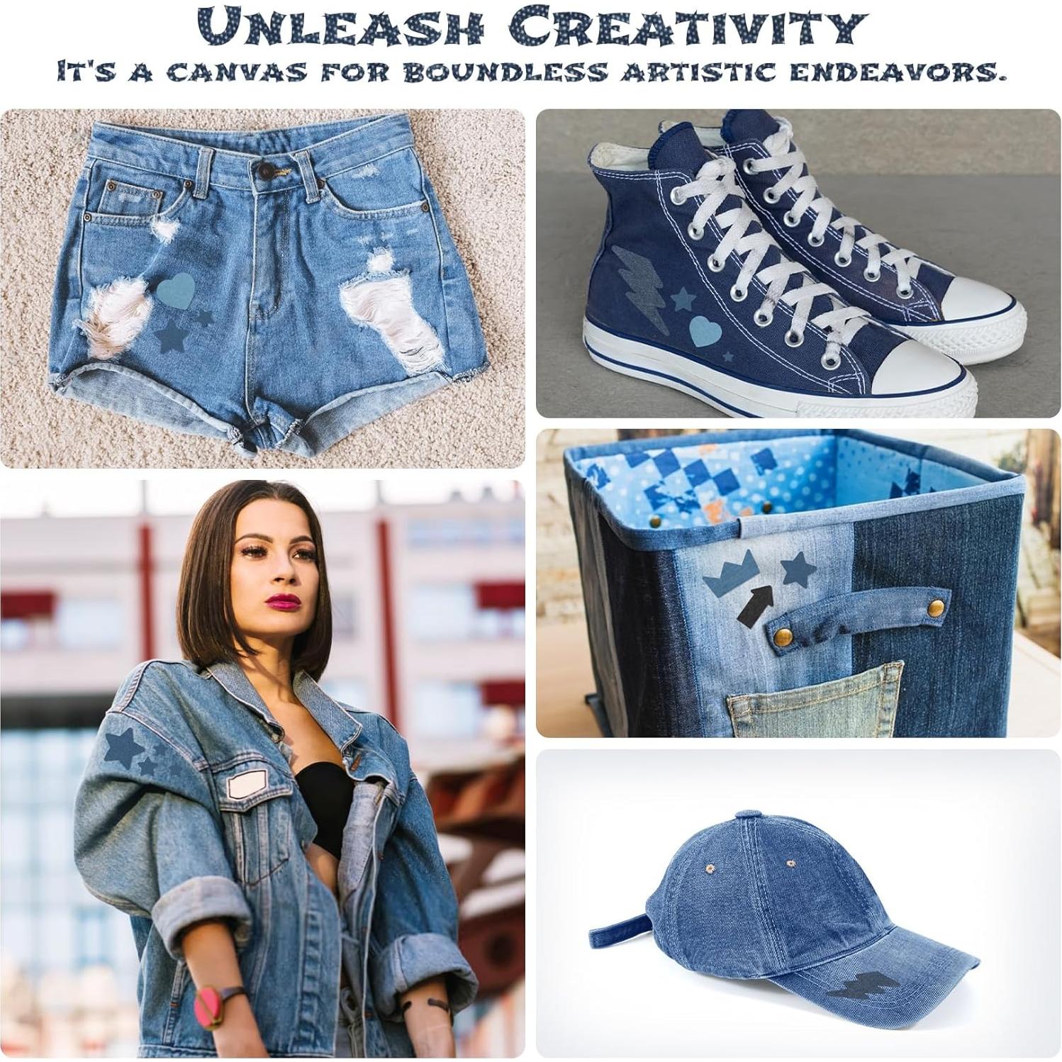 Parches de Algodón MAQIHAN para Jeans - 10 PCS 9.7x12.4 cm