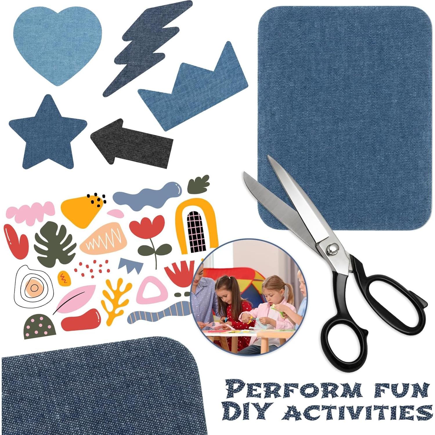 Parches de Algodón MAQIHAN para Jeans - 10 PCS 9.7x12.4 cm