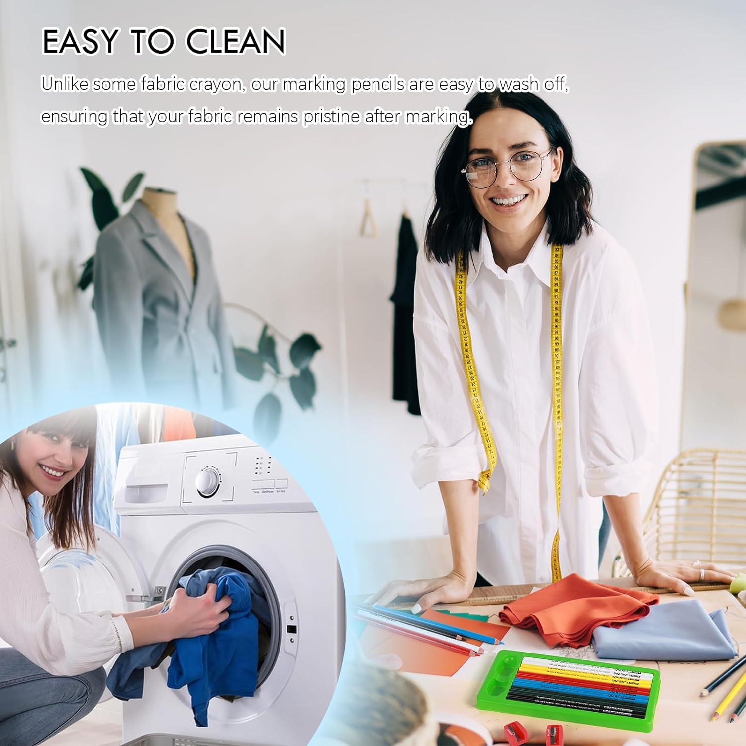 Juego de Lápices de Sastre KALOUR 12 PCS Solubles en Agua