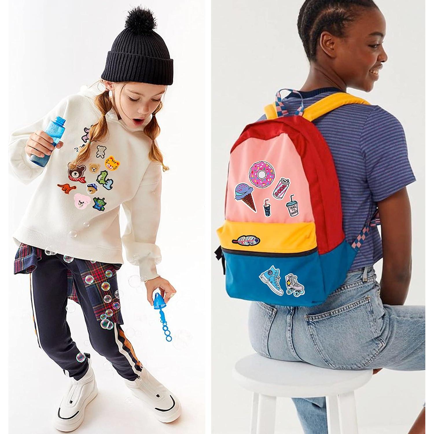 NICEVINYL 72 Parches Bordados Termoadhesivos Aleatorios