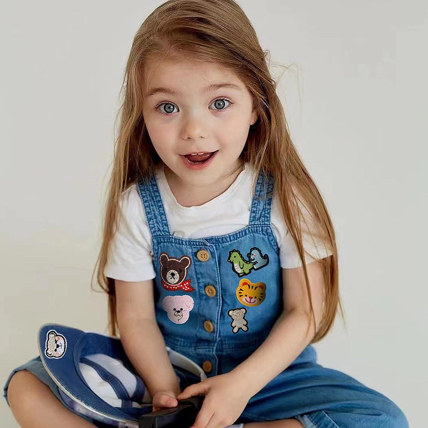 NICEVINYL 72 Parches Bordados Termoadhesivos Aleatorios