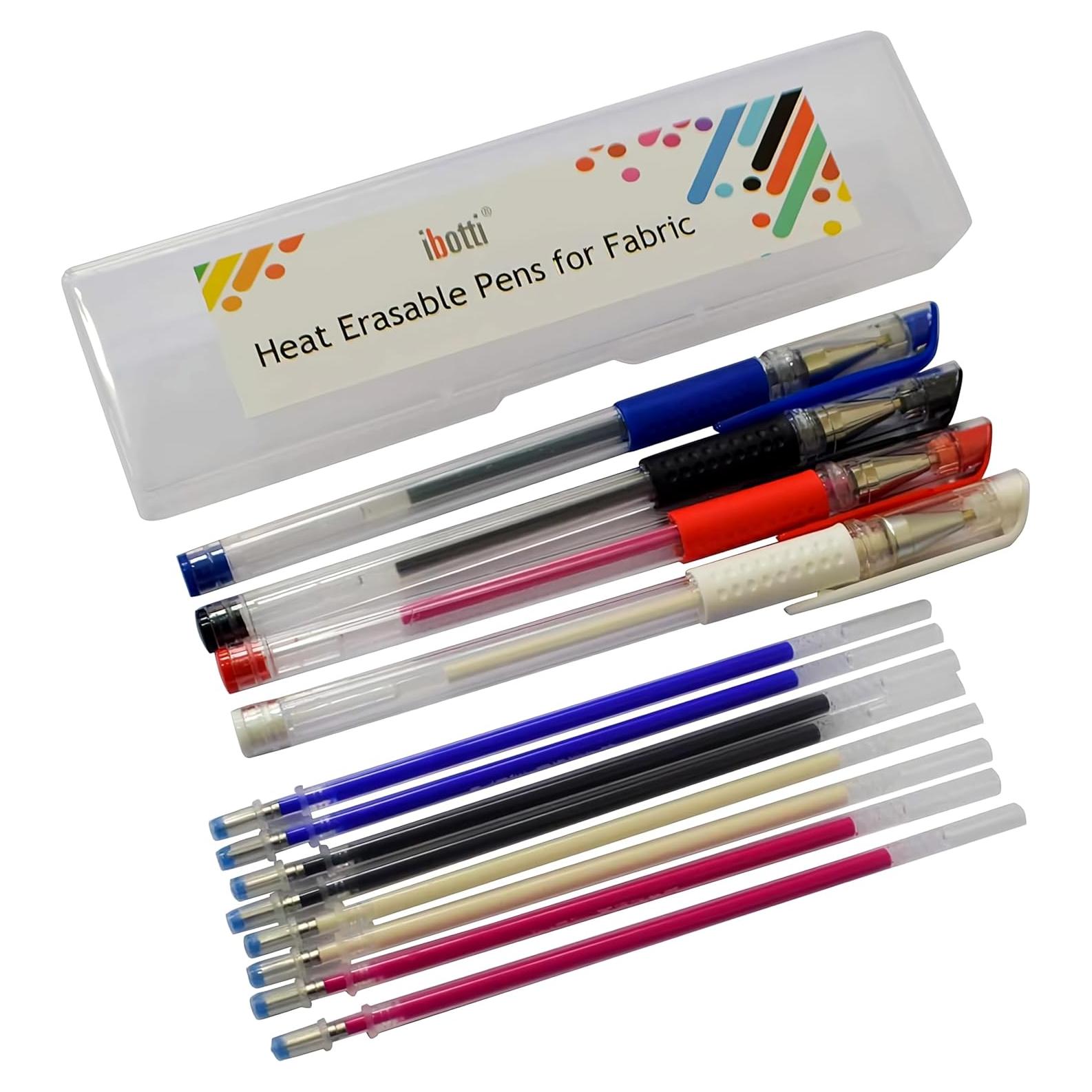 Bolígrafos Borrables por Calor ibotti - 4 Colores + 8 Recargas