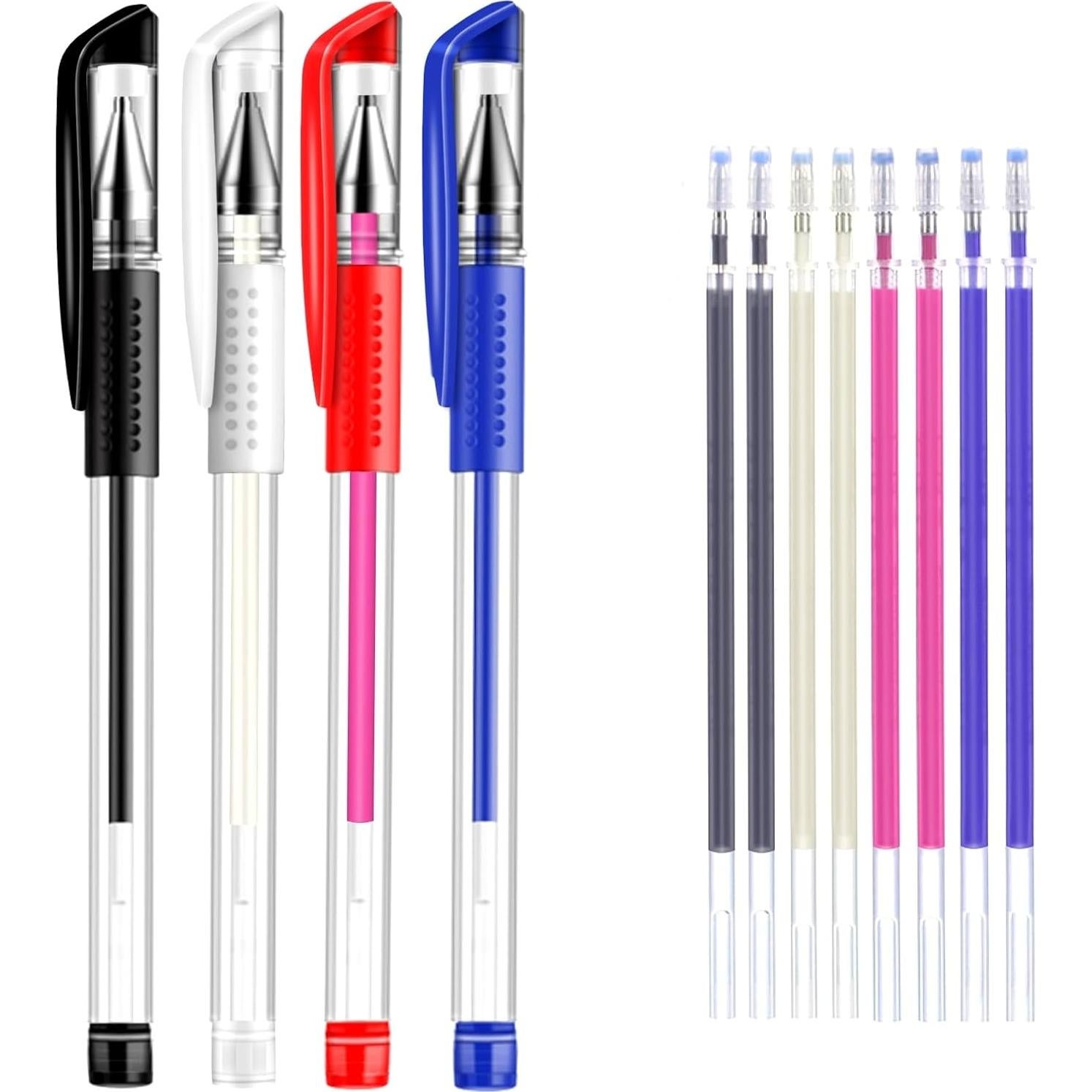 Bolígrafos Borrables por Calor ibotti - 4 Colores + 8 Recargas