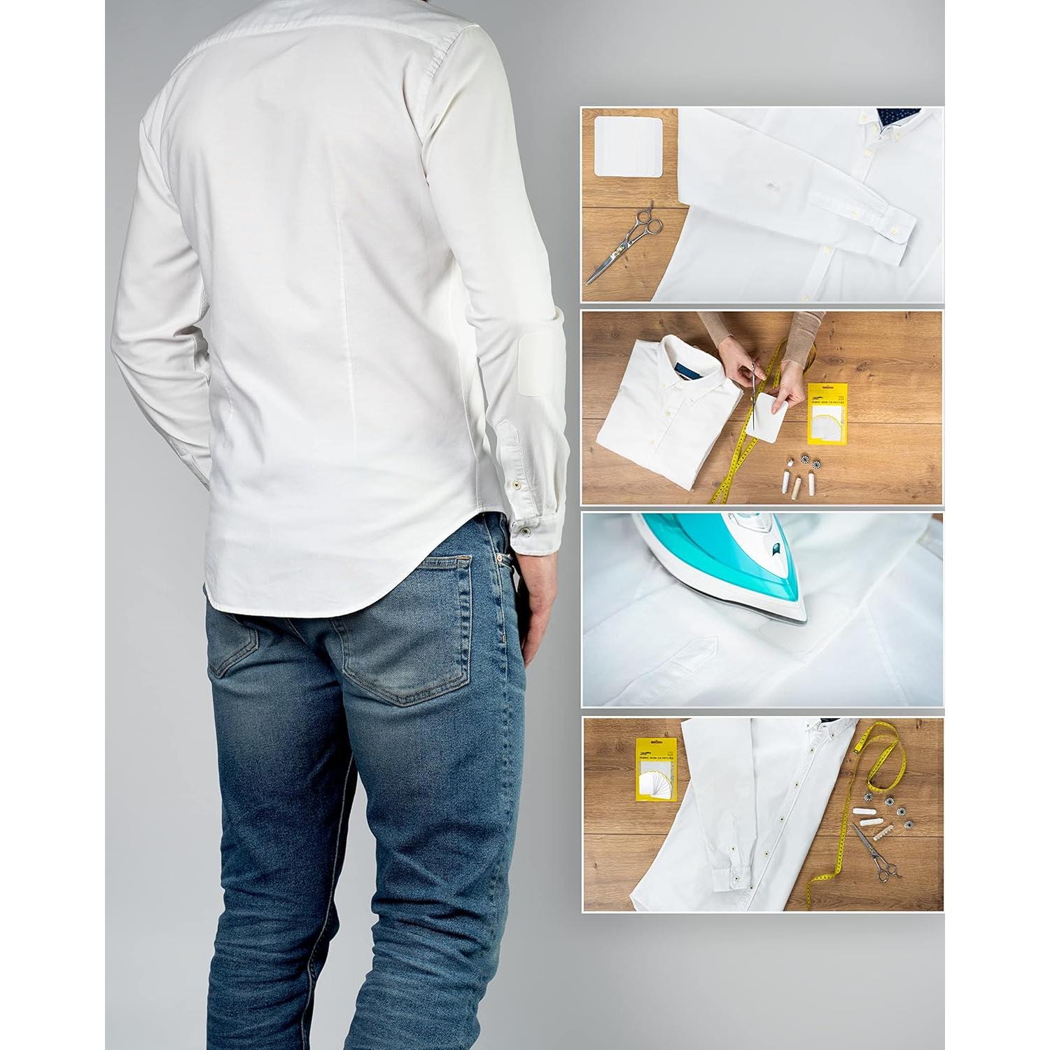 Parches de Tela para Planchar ZEFFFKA 12 Piezas 100% Algodón