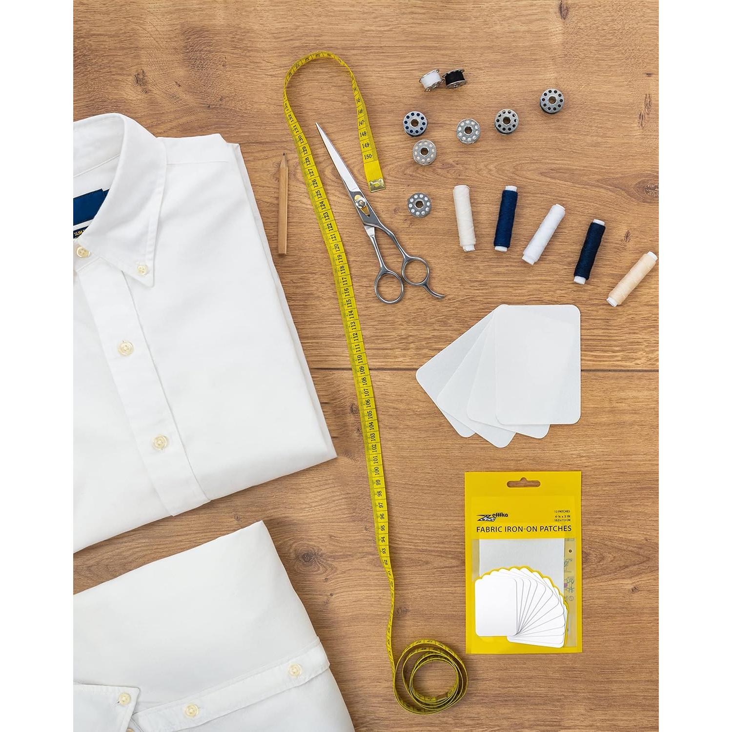 Parches de Tela para Planchar ZEFFFKA 12 Piezas 100% Algodón