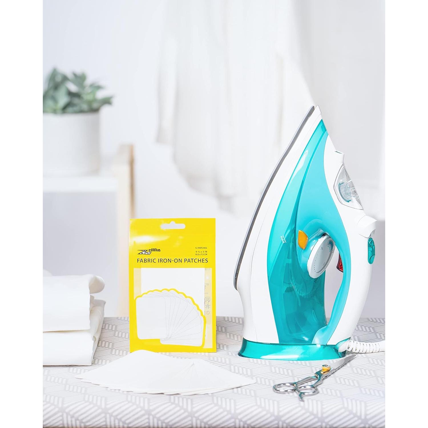 Parches de Tela para Planchar ZEFFFKA 12 Piezas 100% Algodón
