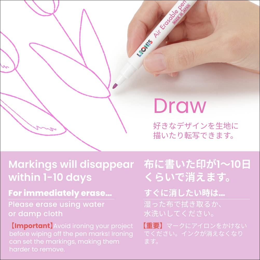 Bolígrafo de Tinta Desaparecedora LEONIS 5 Unidades Rosa