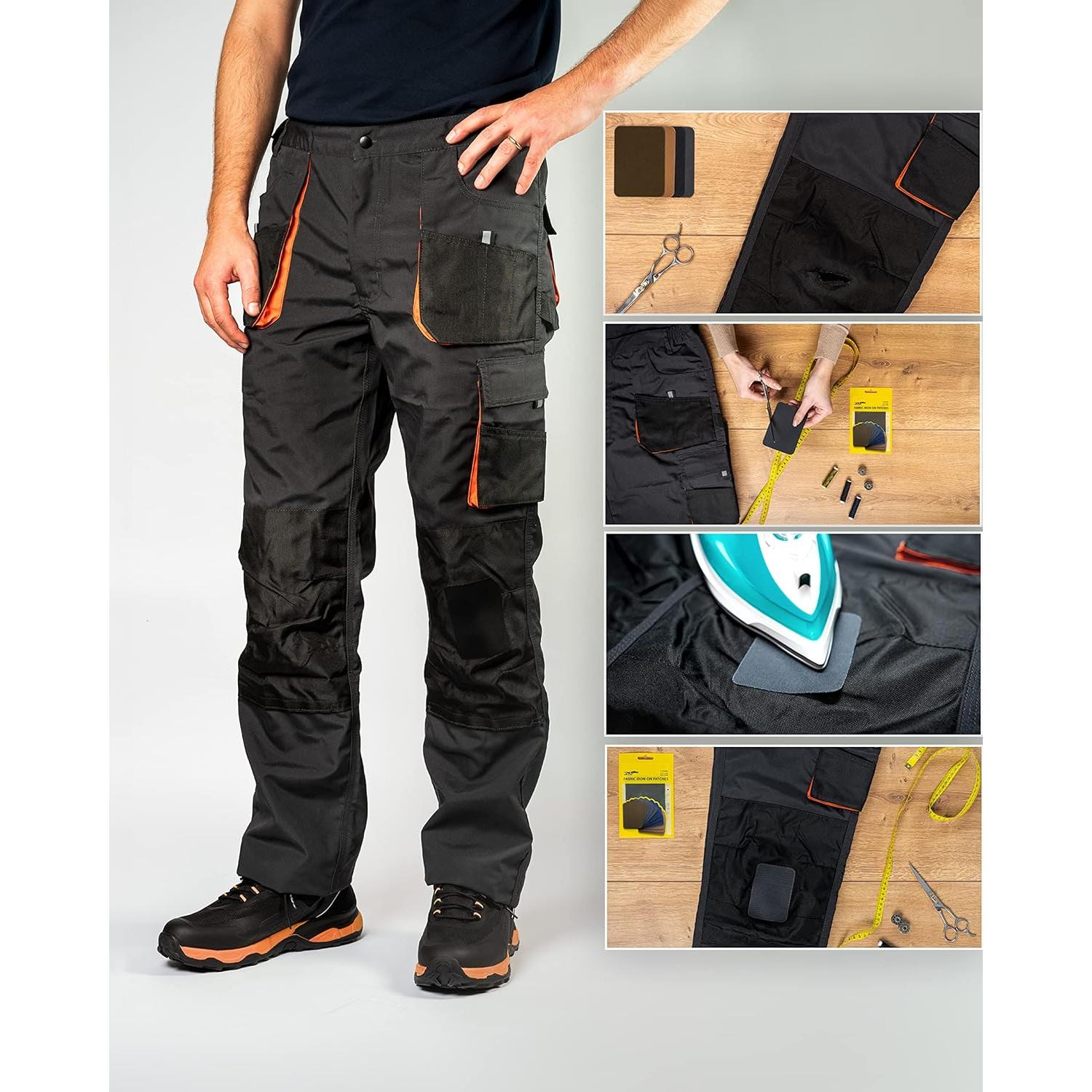 ZEFFFKA Kit de 12 Parches de Tela Autoadhesivos 100% Algodón