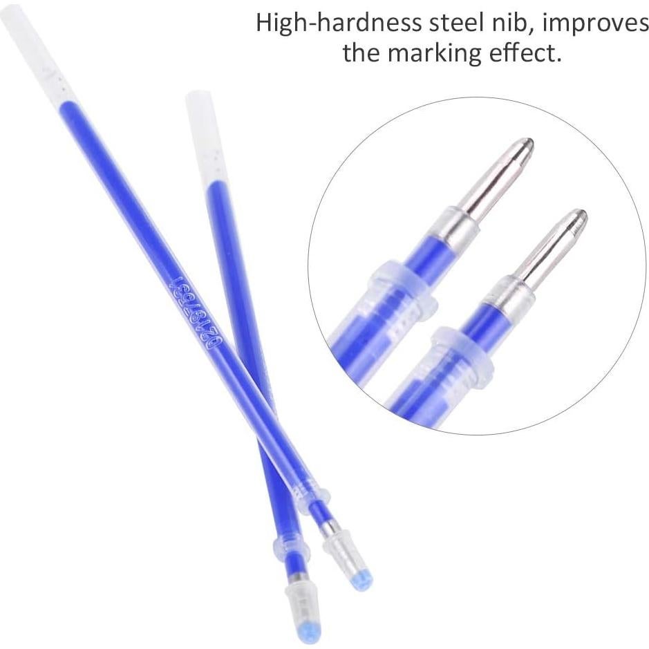 100 Recargas Borrables por Calor Haosie para Tela - Punta Fina