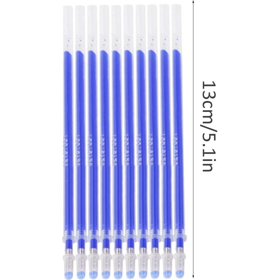 100 Recargas Borrables por Calor Haosie para Tela - Punta Fina