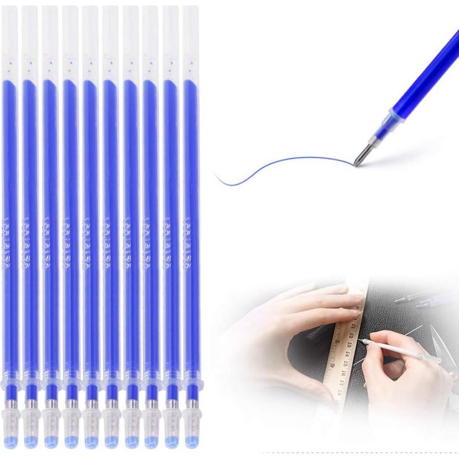 100 Recargas Borrables por Calor Haosie para Tela - Punta Fina