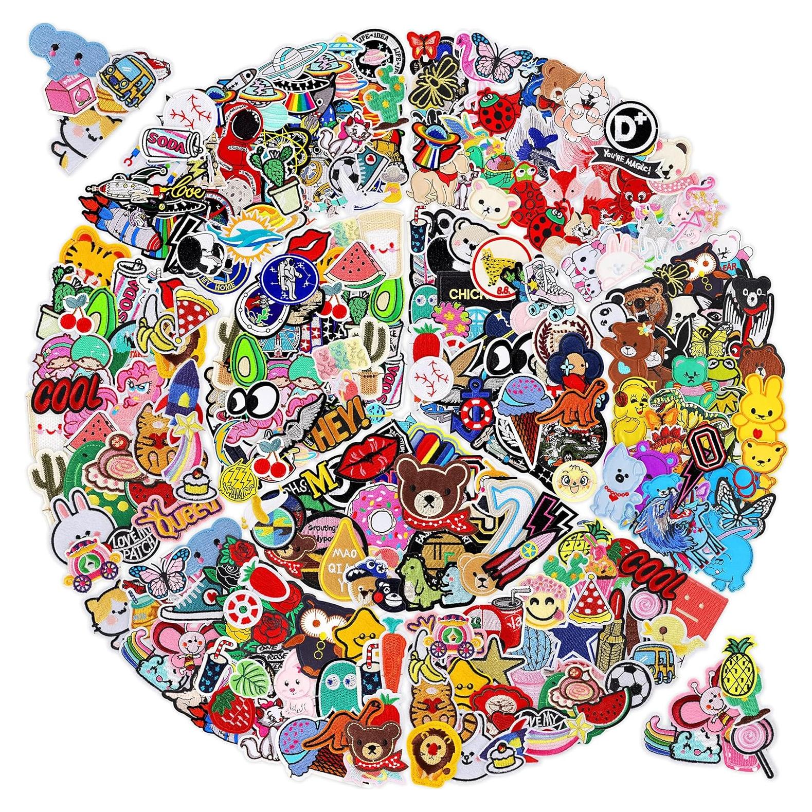 Parches de Planchar NICEVINYL - 100 Piezas Aleatorias para Ropa