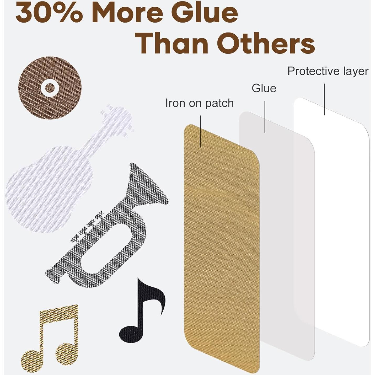 Parches Termoadhesivos HTVRONT 15 Pcs Multicolor 12.5x27.9 cm