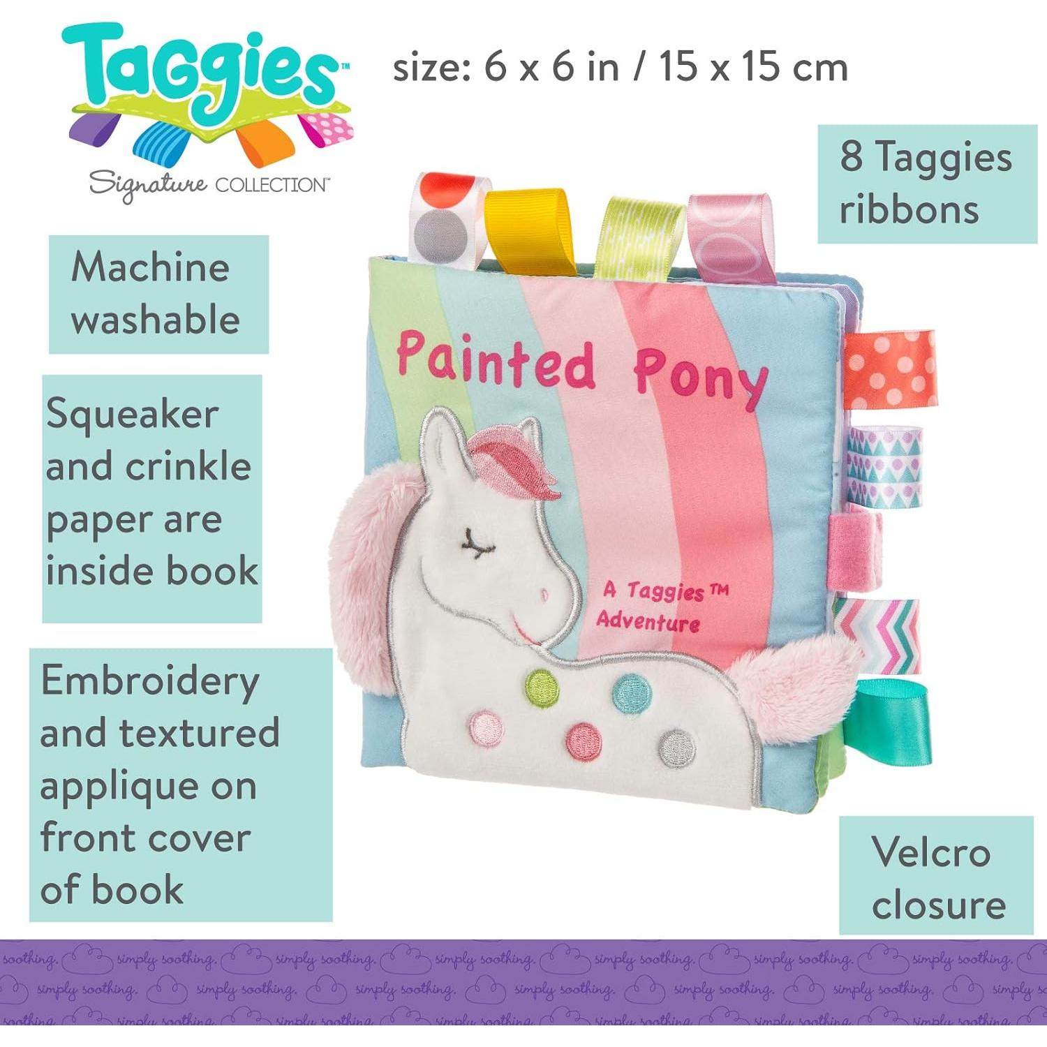 Libro de Tela Suave Mary Meyer Taggies Pony Pintado 15x15cm