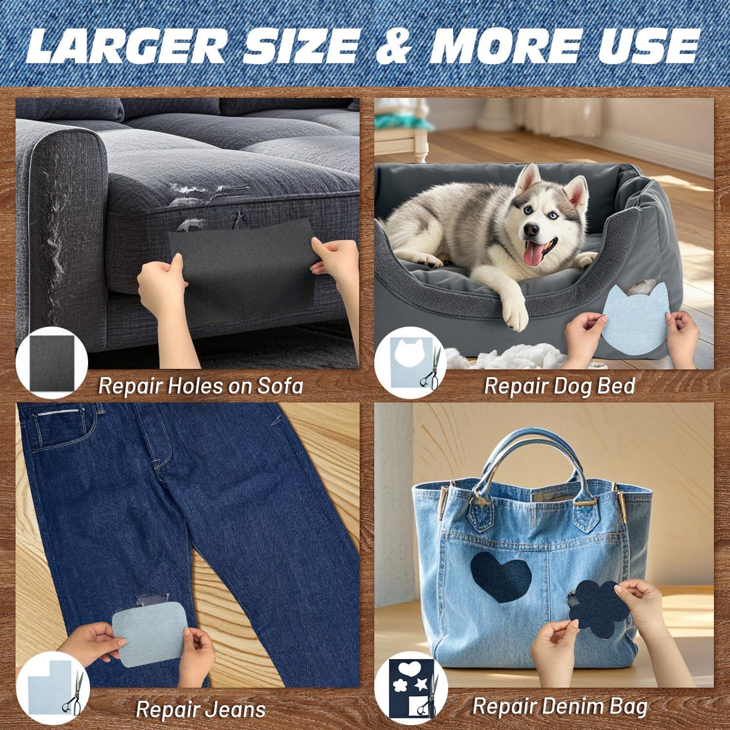 Parches Termoadhesivos XL TransOurDream para Jeans y Ropa - 5 Colores