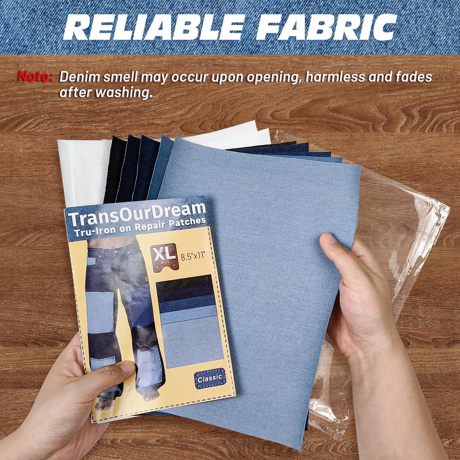 Parches Termoadhesivos XL TransOurDream para Jeans y Ropa - 5 Colores