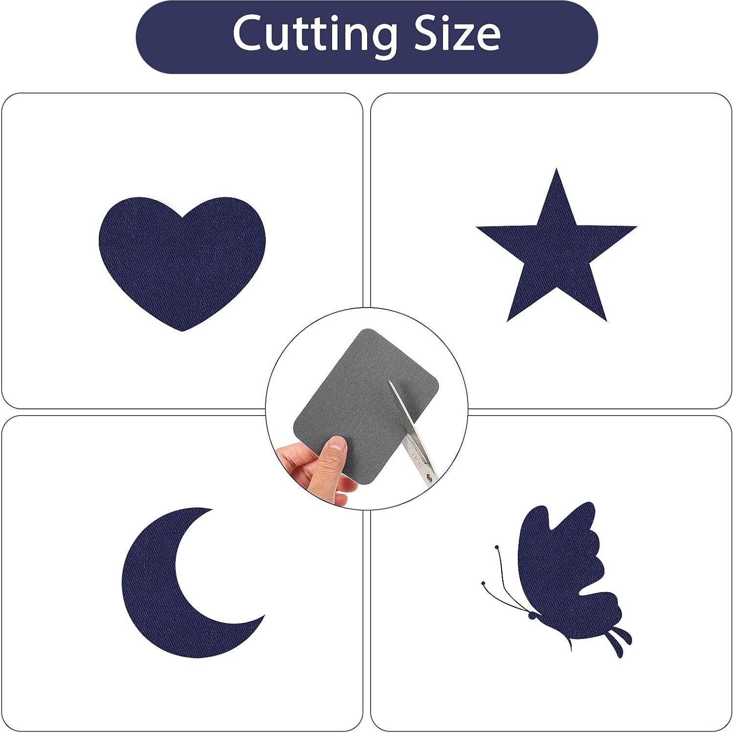 12 Parches de Algodón para Planchar Gjinxi 10.16x7.62cm