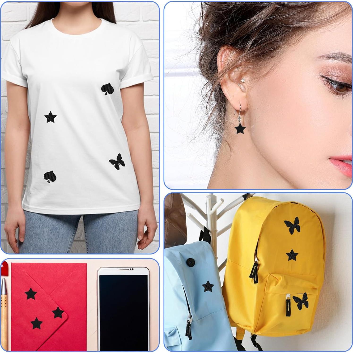 12 Parches de Algodón para Planchar 7.5x10.5cm Hariendny