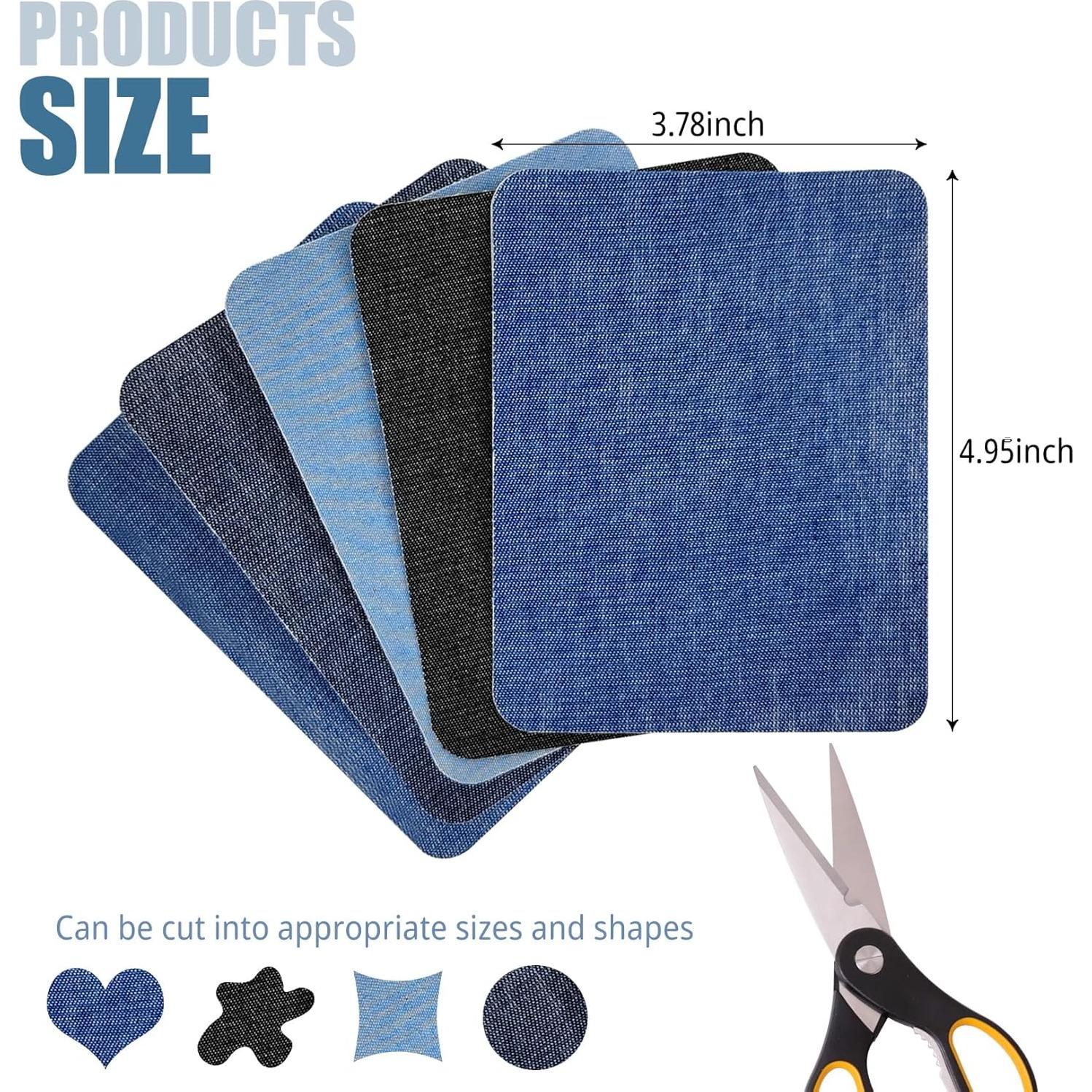 5 Pcs Parche de Planchar Kuyaehe para Jeans 12.7 x 9.4 cm