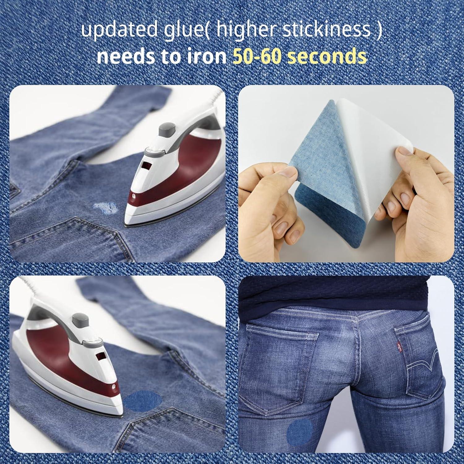 5 Pcs Parche de Planchar Kuyaehe para Jeans 12.7 x 9.4 cm