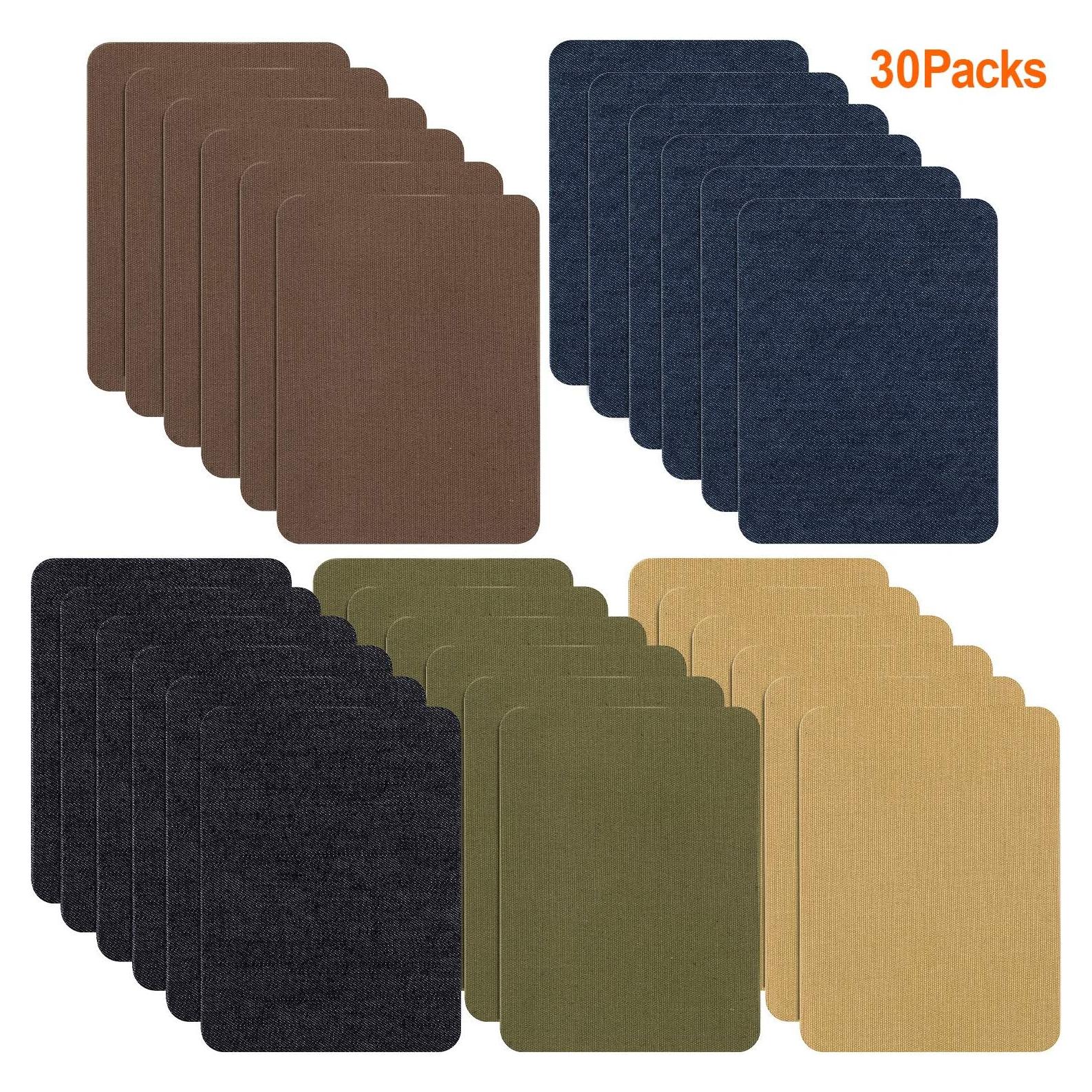 Kit de Parches de Planchar Awpeye 30 PCS Denim 12.4x9.4 cm