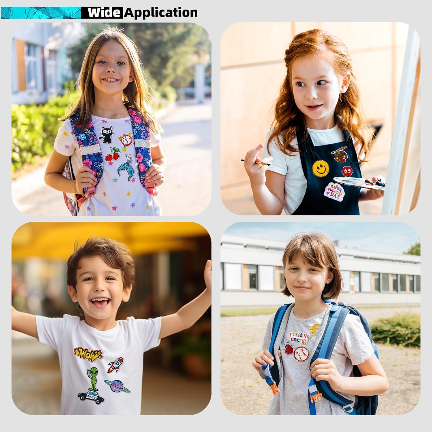 70 Parches Bordados Termoadhesivos Solasocool - Variedad de Diseños