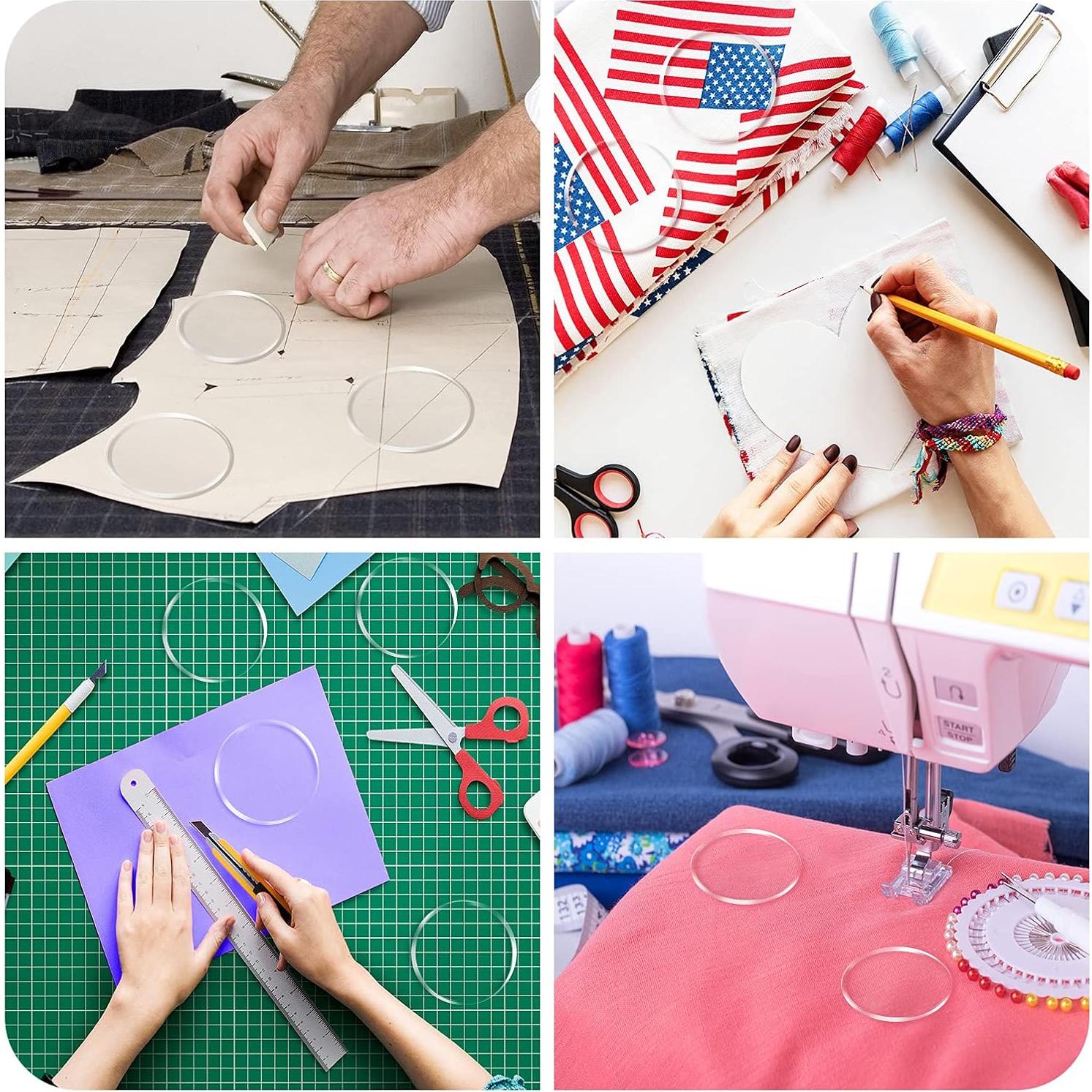 Pesas de Costura de Vidrio Patelai - 6 Piezas 40g 6.6cm