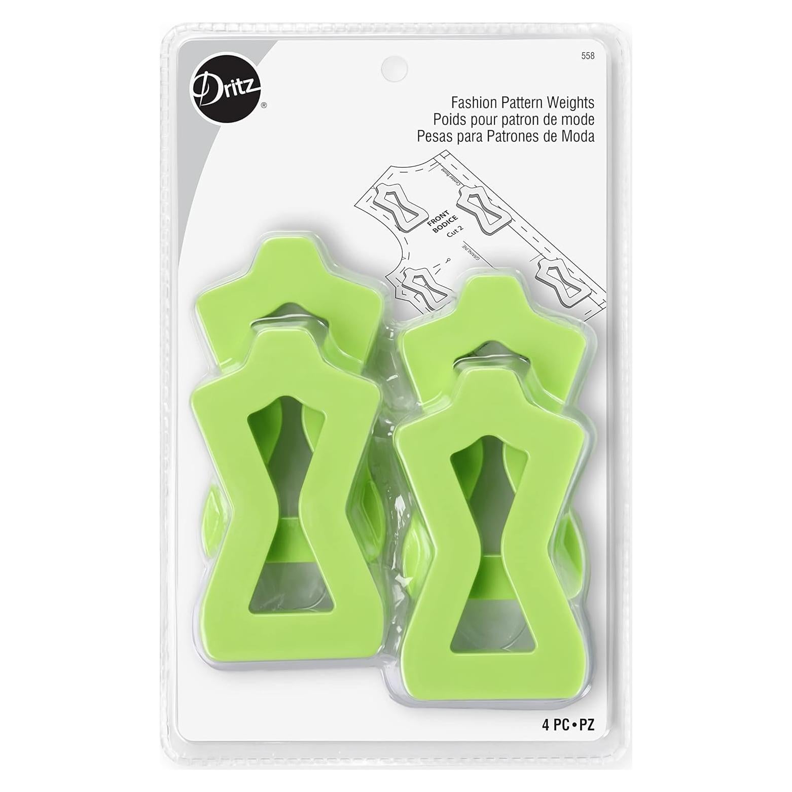 Pesas de Patrón Dritz Fashion 4 Piezas Verde 10.16 cm