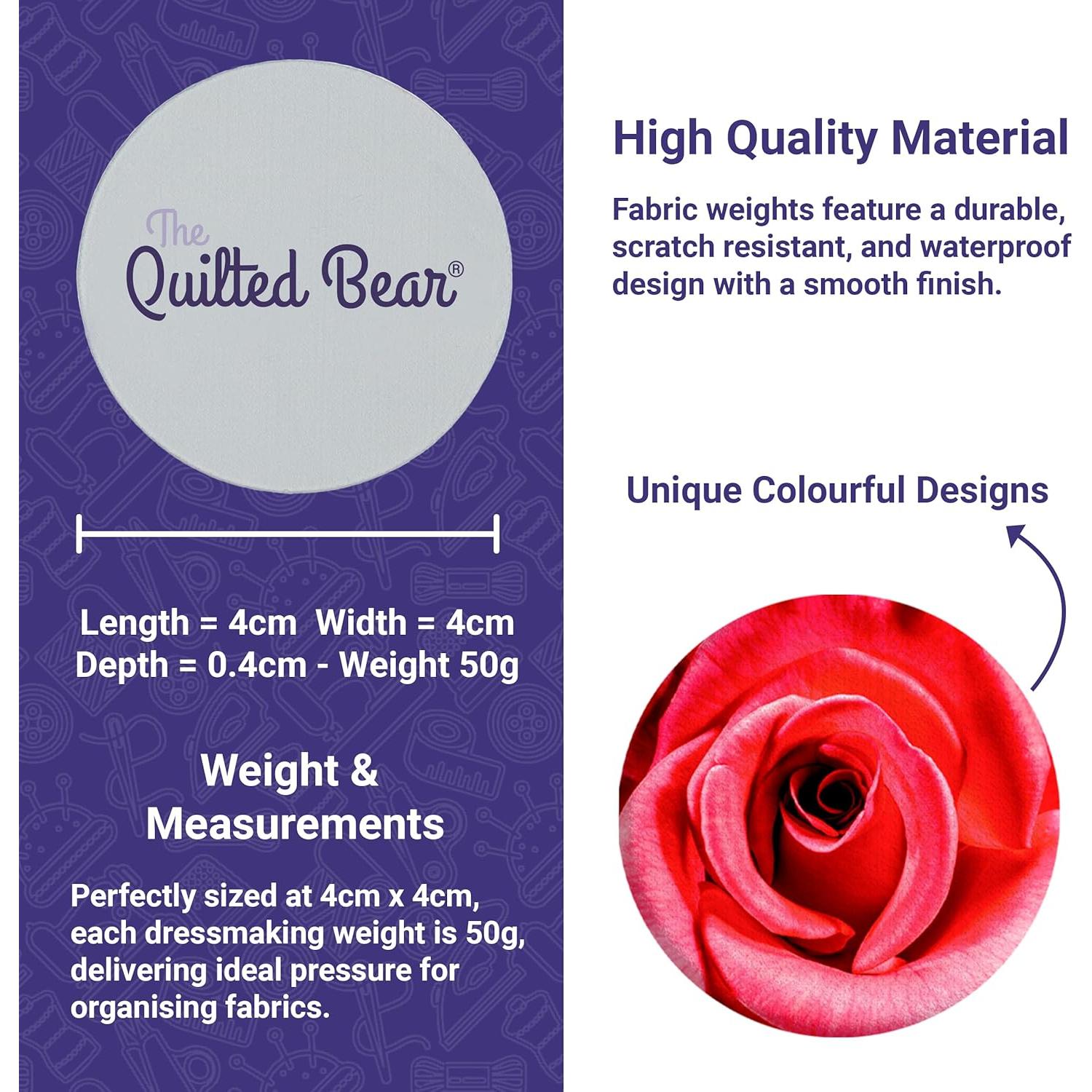 Pesas de Costura The Quilted Bear - Diseño Rosa - 400g