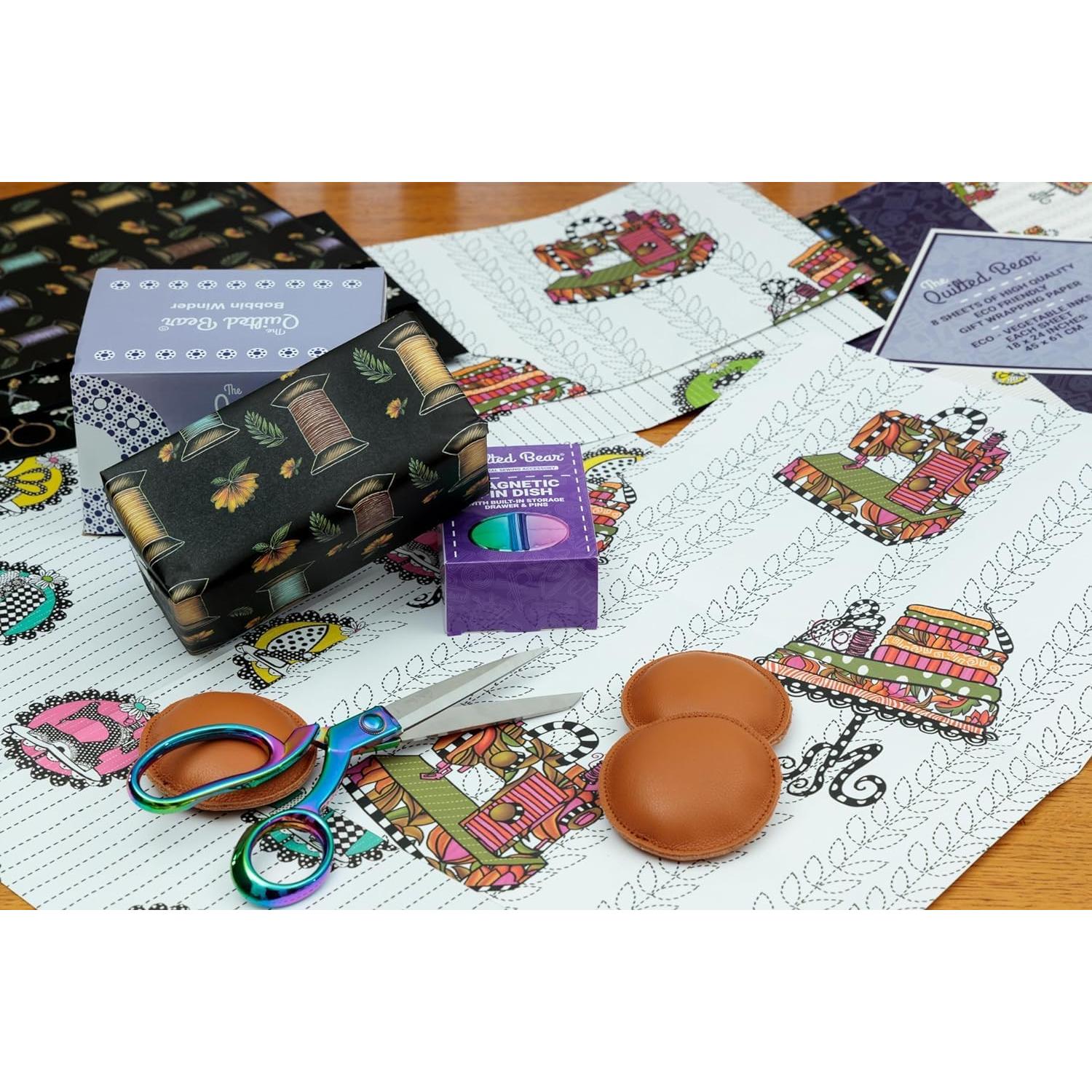 Pesas de Patrón de Cuero The Quilted Bear 6x40mm - Marrón Claro