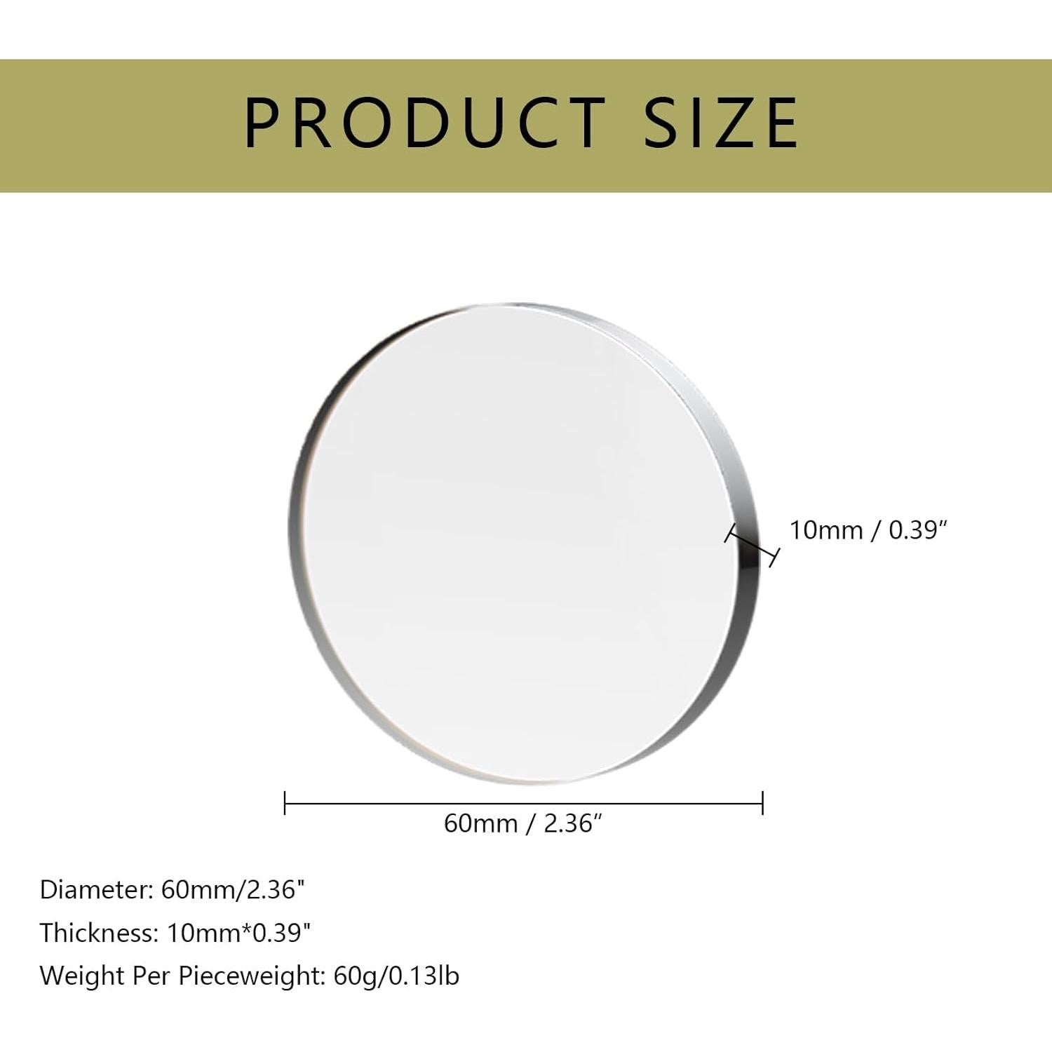 Juego de 8 Pesas de Vidrio para Costura y Manualidades 60g