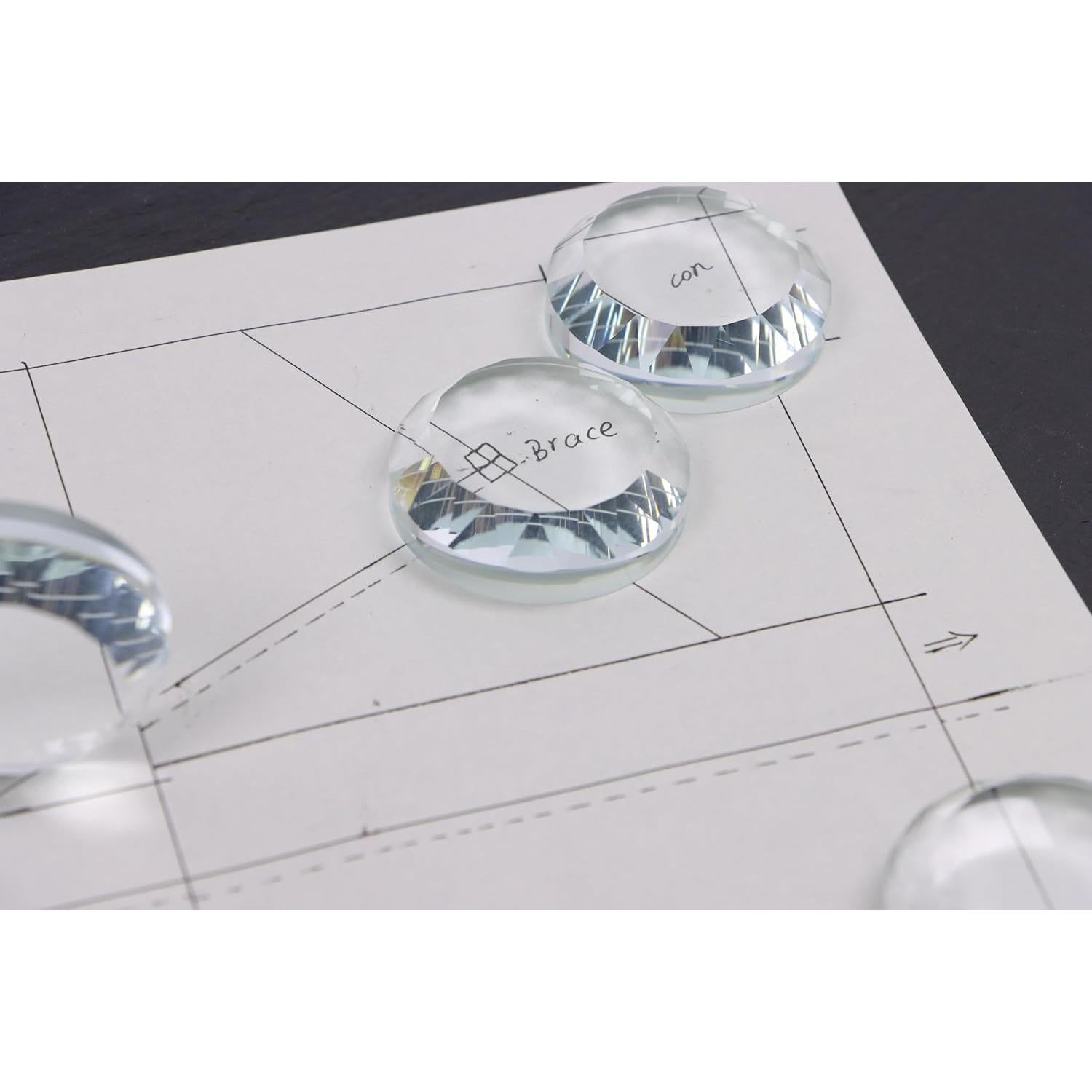 Pesas de Costura de Cristal OKQX - Paquete de 6, 62.4g cada una