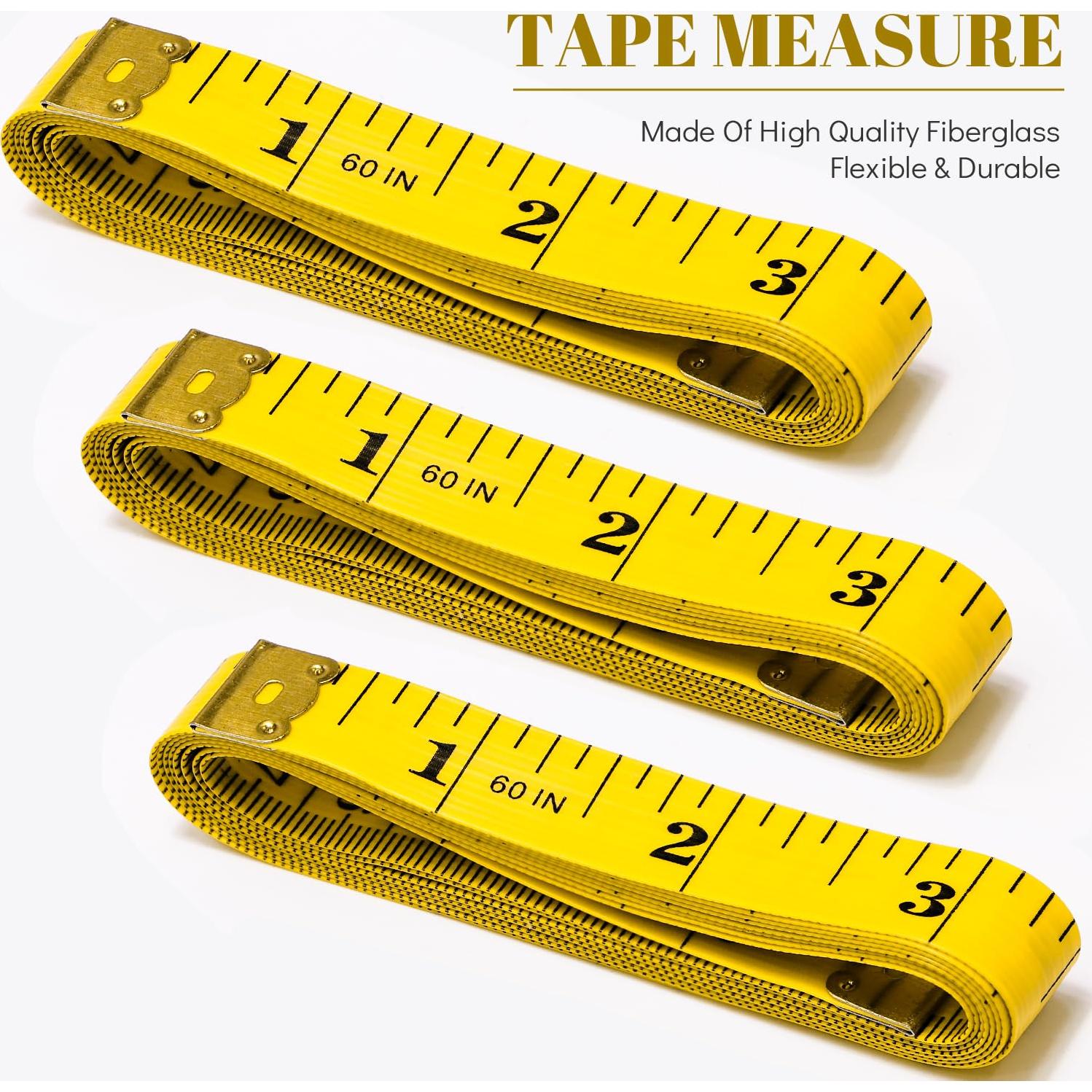 Cinta Métrica de Tela Suave MYGBBKITDEC - 3 Piezas 150 cm