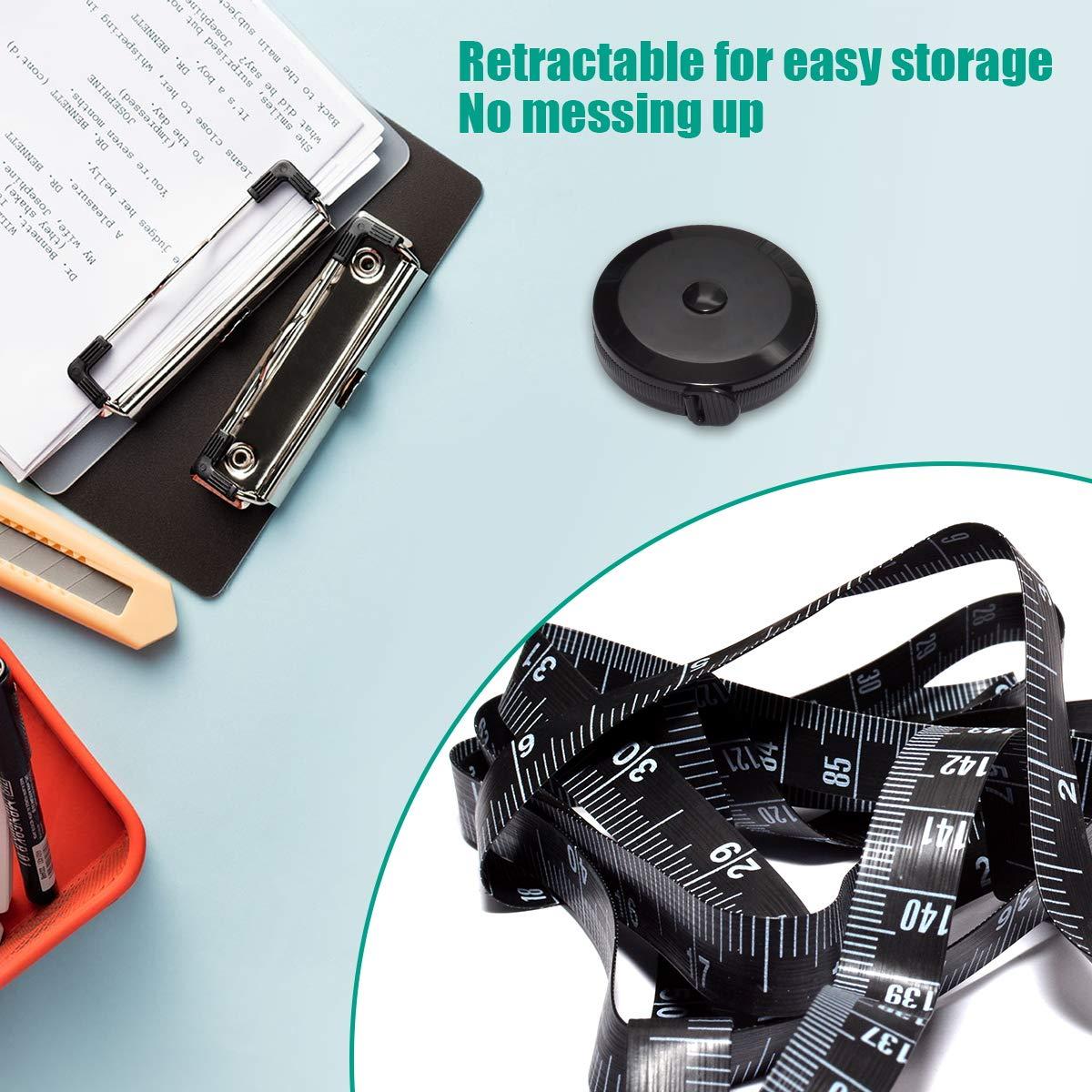 Cinta Métrica Retráctil DGYISIKE 1.5m para Medidas del Cuerpo