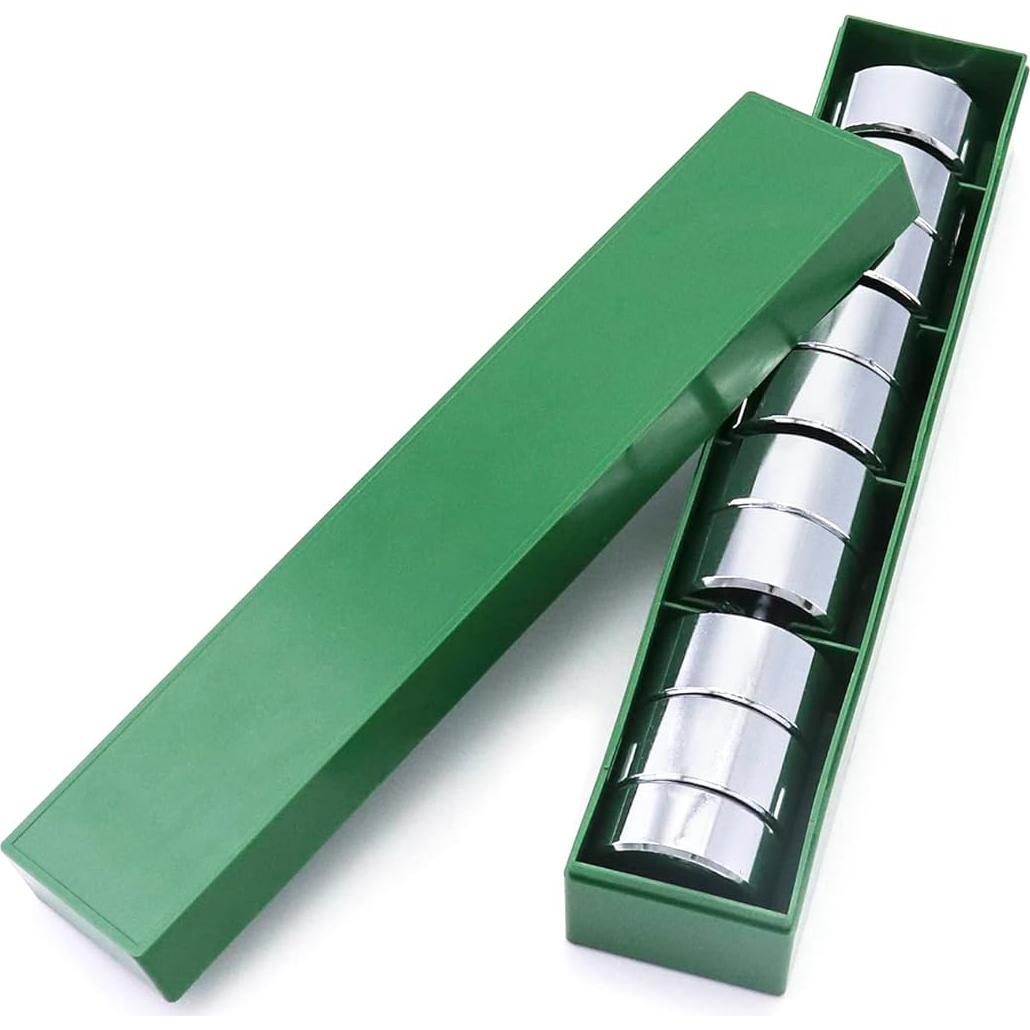 Conjunto de Pesas Ranuradas QWORK 1000g - 9 Pesos de 100g