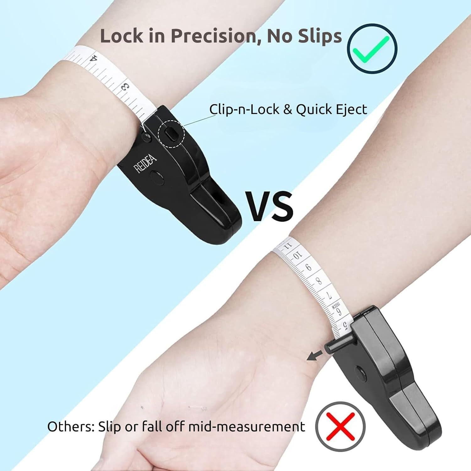 Cinta Métrica Corporal REIDEA 150cm con Bloqueo y Kit