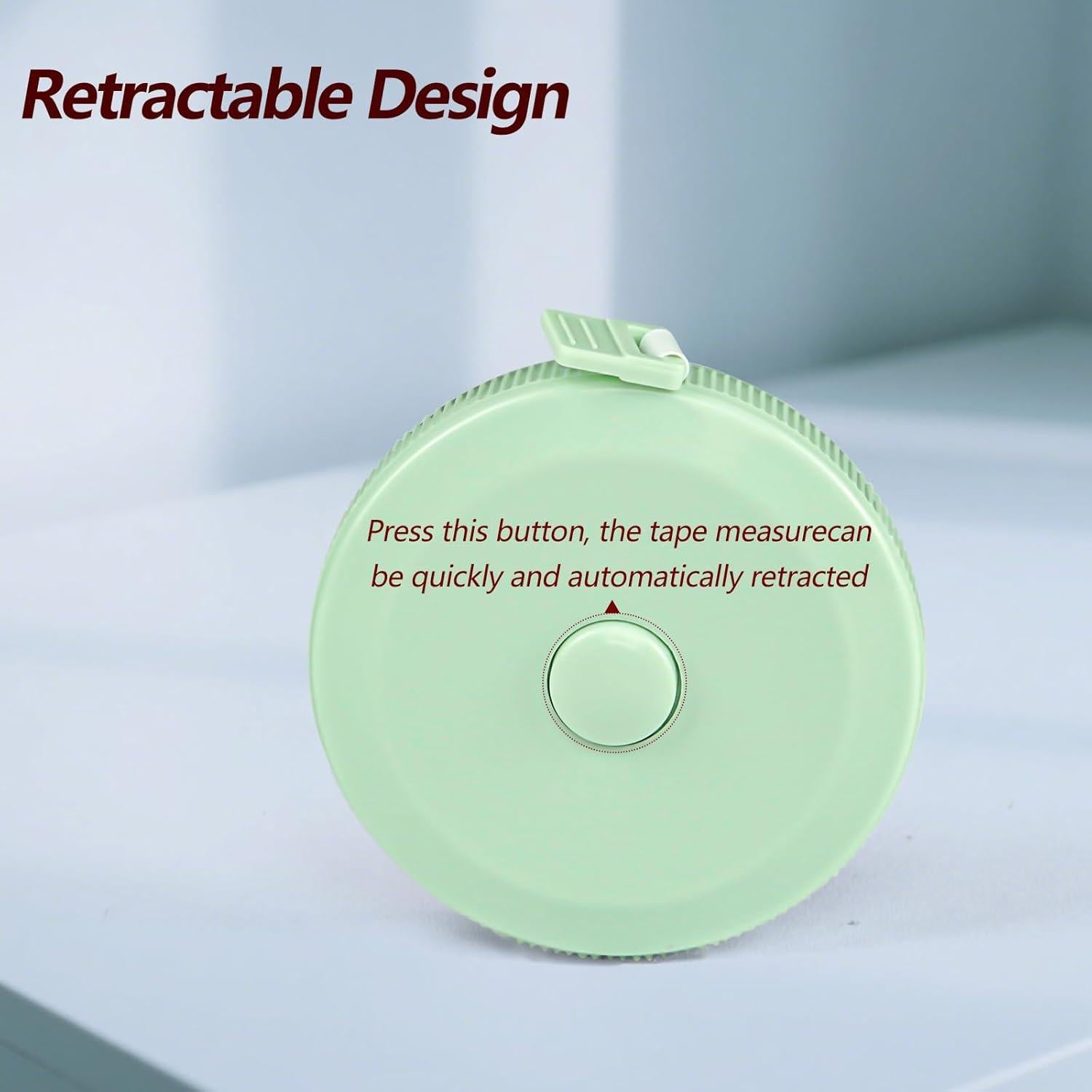 6 Paquetes Cinta Métrica Retráctil Zivcaer 150 cm Doble Cara