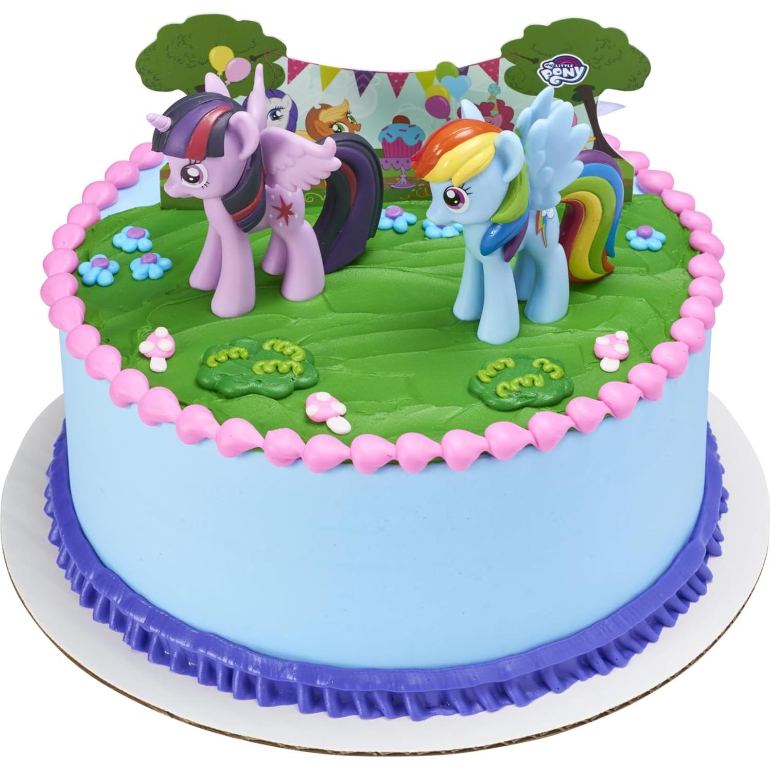 Adorno de Pastel DecoPac Mi Pequeño Pony 3 Piezas 7,62 cm