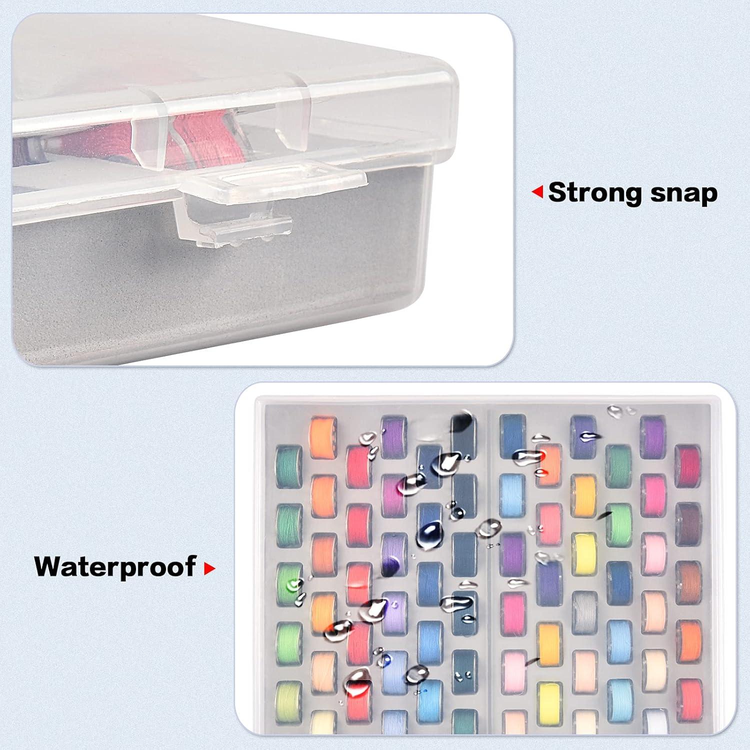 Caja organizadora de bobinas Xuerdon - 66 ranuras, plástico