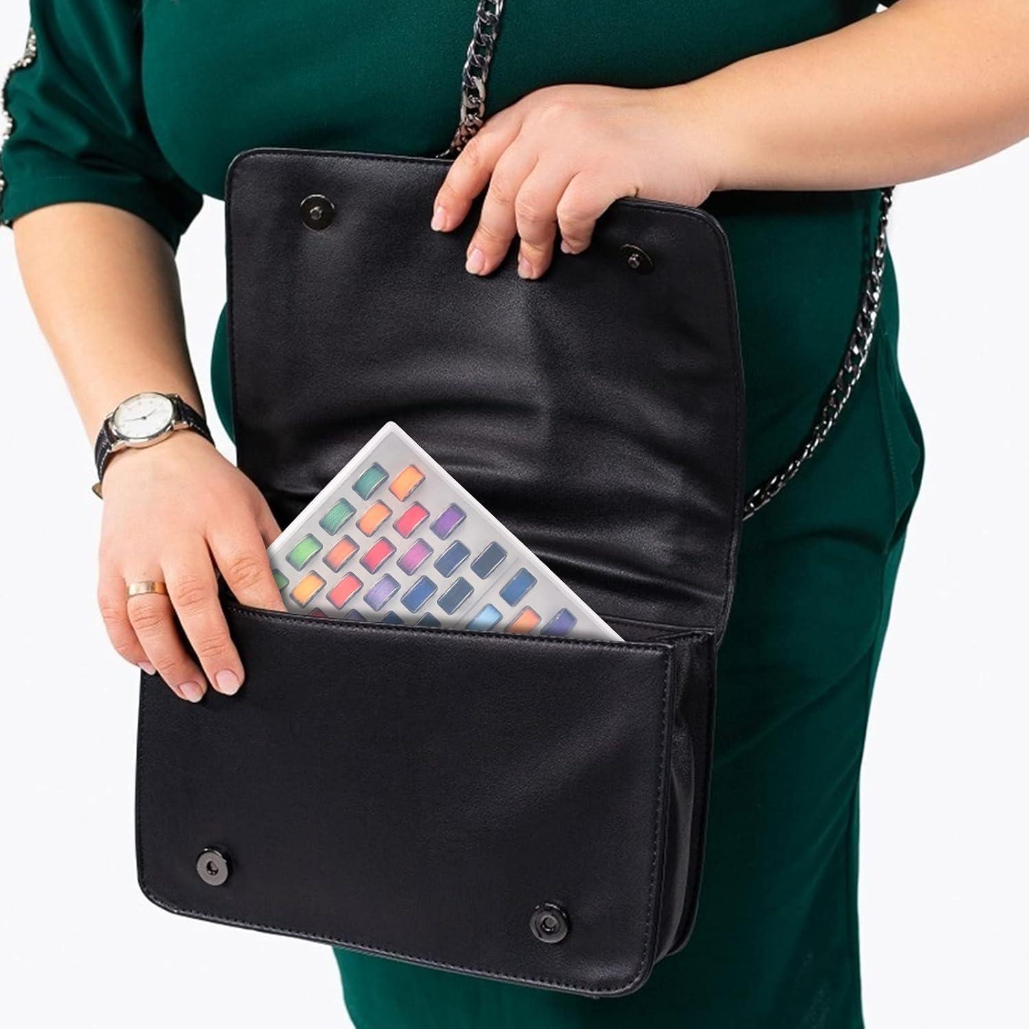 Caja organizadora de bobinas Xuerdon - 66 ranuras, plástico