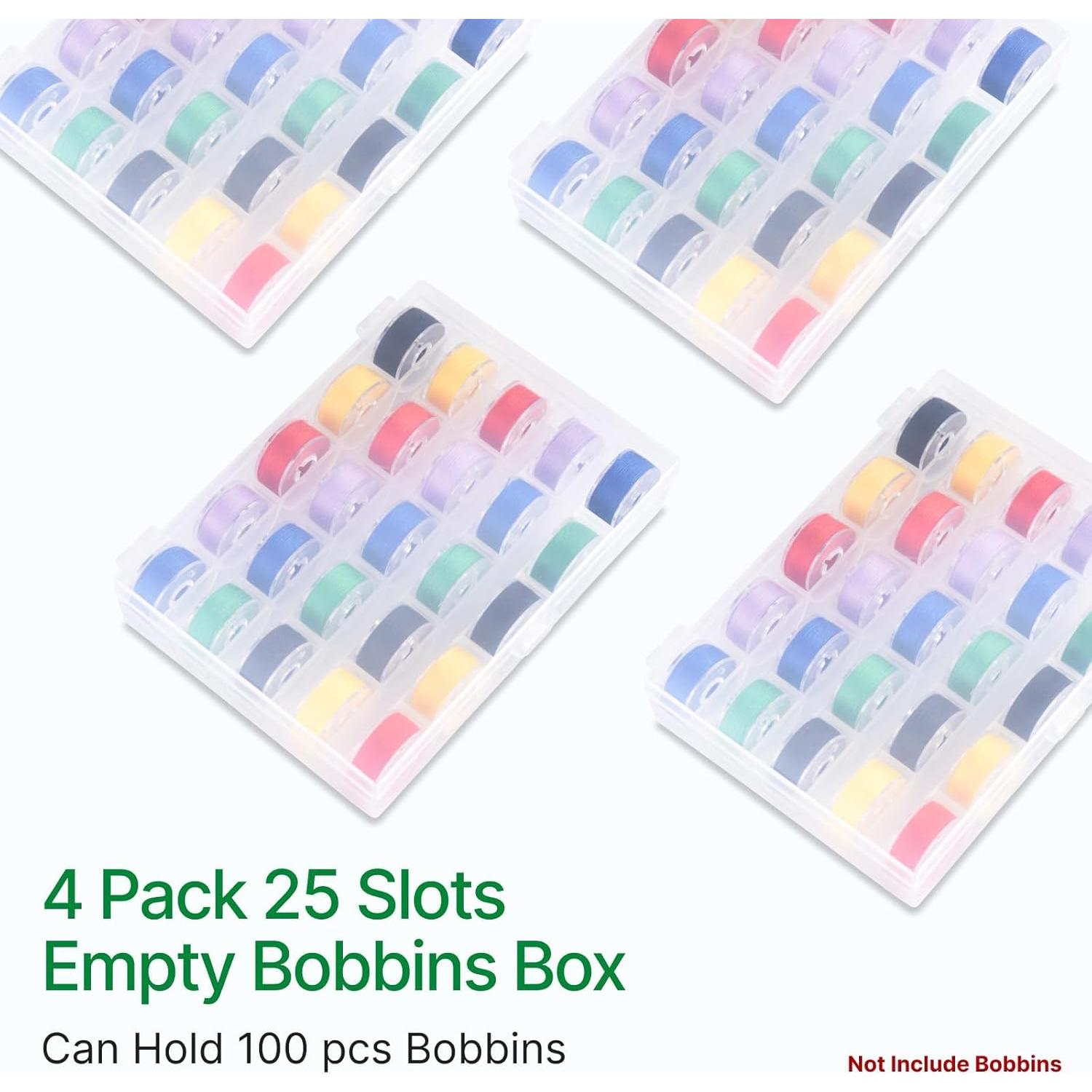 Organizador de Bobinas Opret 25 Slots, Paquete de 4, Transparente