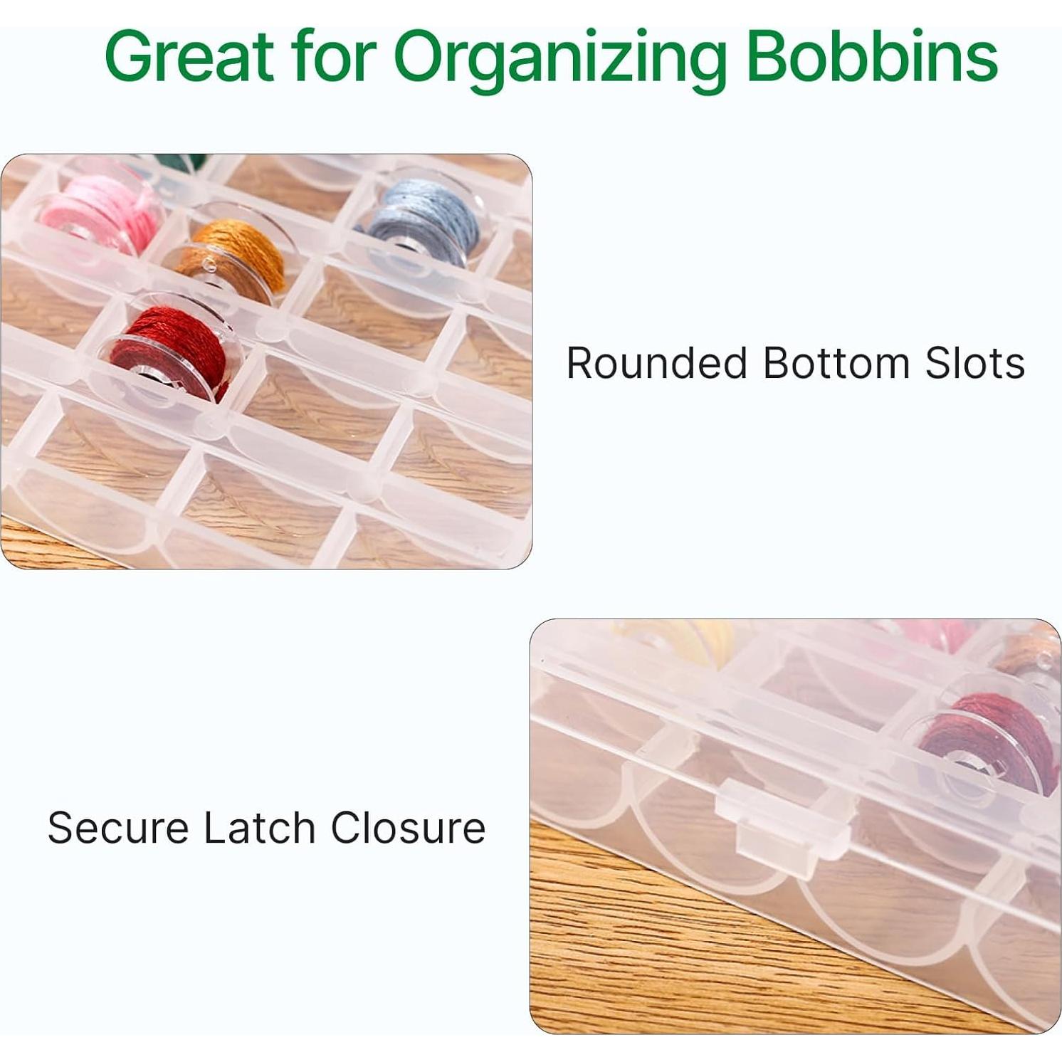 Organizador de Bobinas Opret 25 Slots, Paquete de 4, Transparente