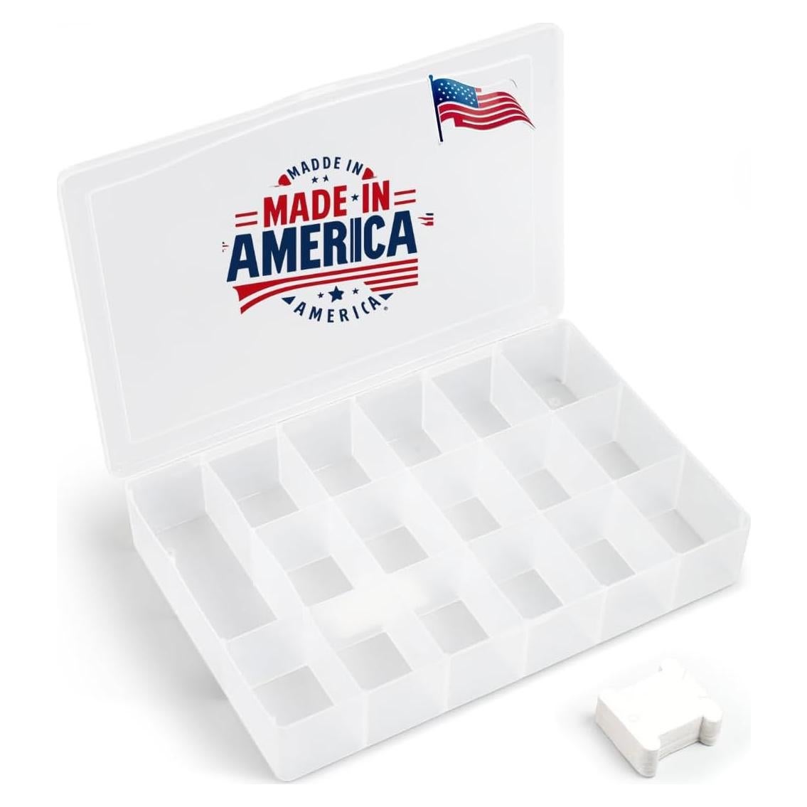 Caja organizadora de hilos Bulk Paradise 17 compartimentos