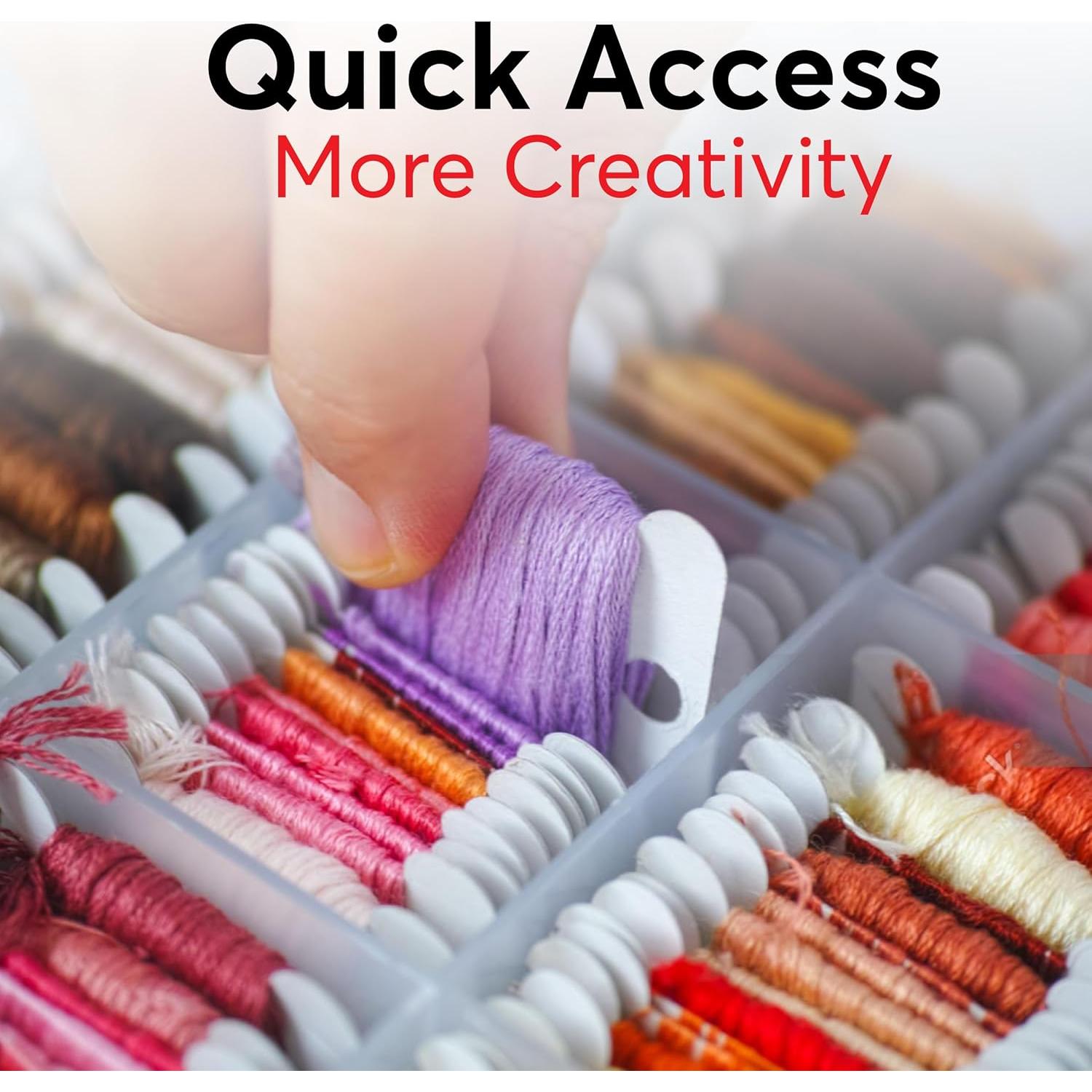 Caja organizadora de hilos Bulk Paradise 17 compartimentos