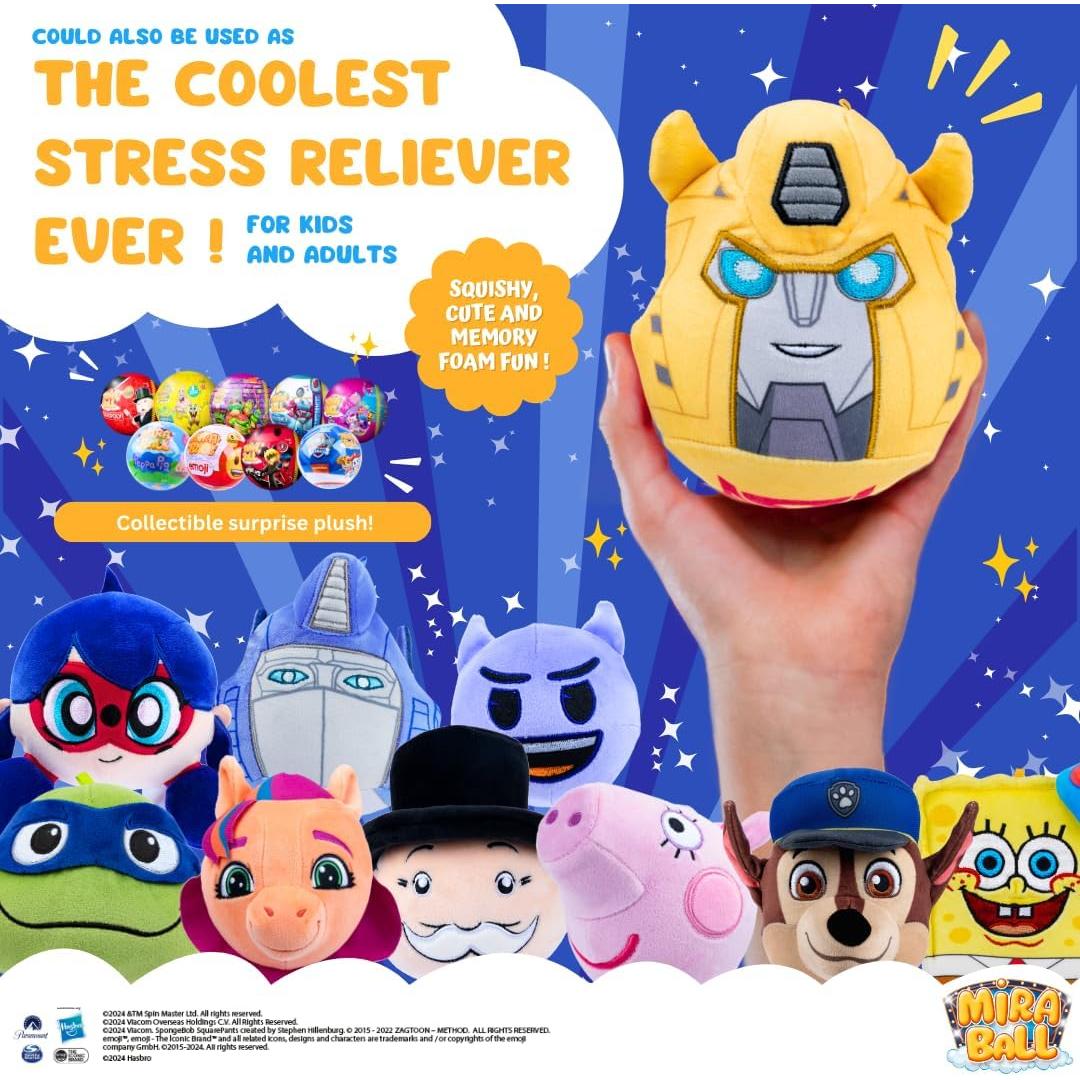 Transformers MiraBall Peluche Expandible 10 cm Edición Limitada