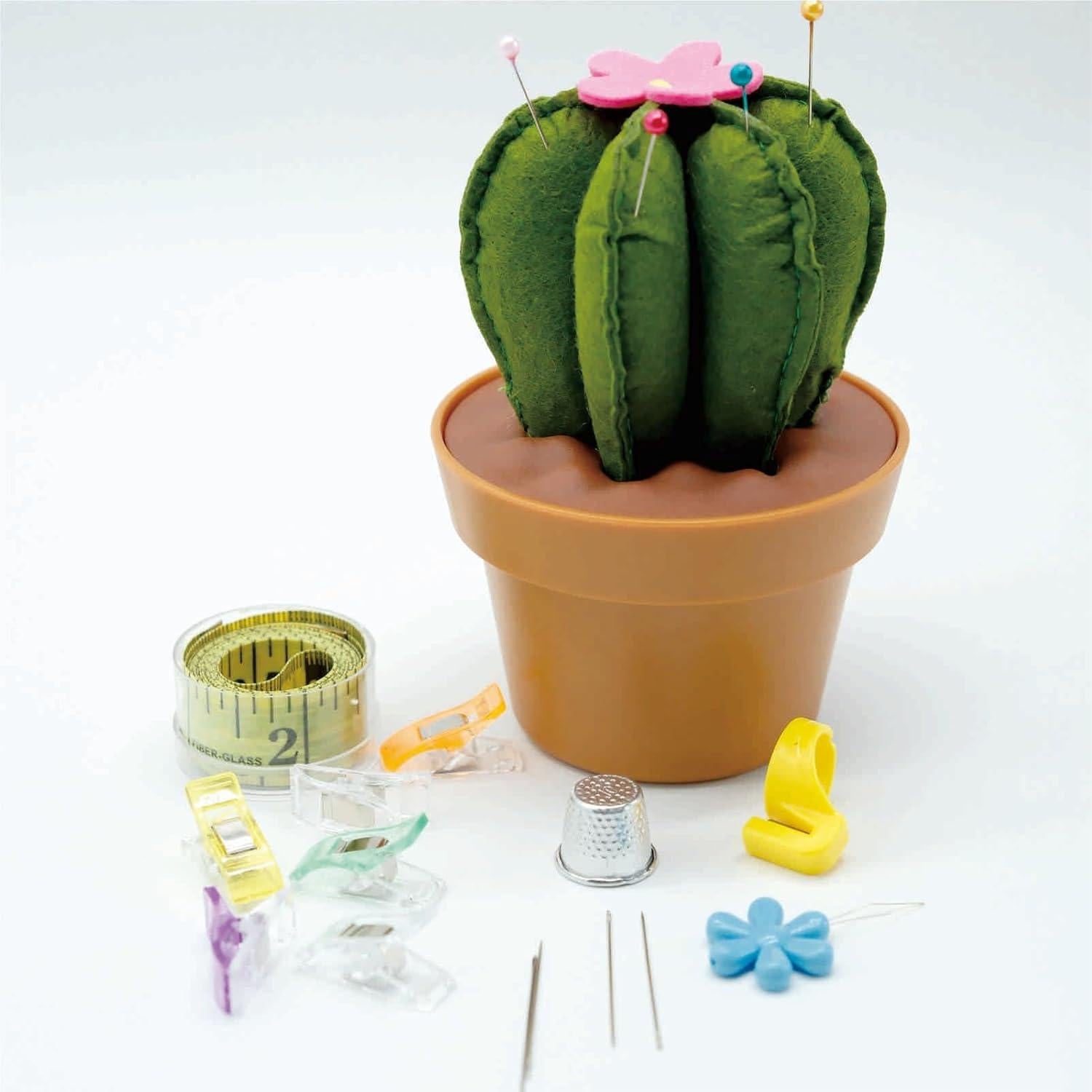 Almohadilla de Alfiler Cactus Monipair con Accesorios de Costura