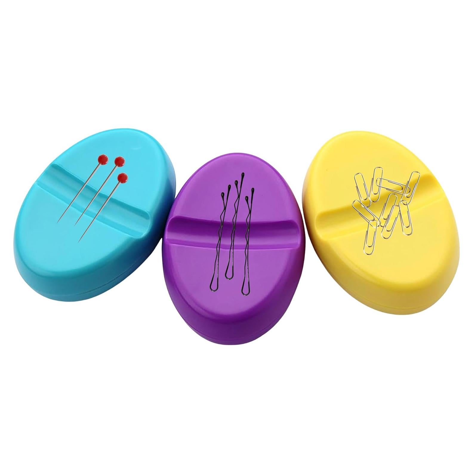 3 Almohadillas Magnéticas para Alfileres de Costura YARRD 10x7 cm