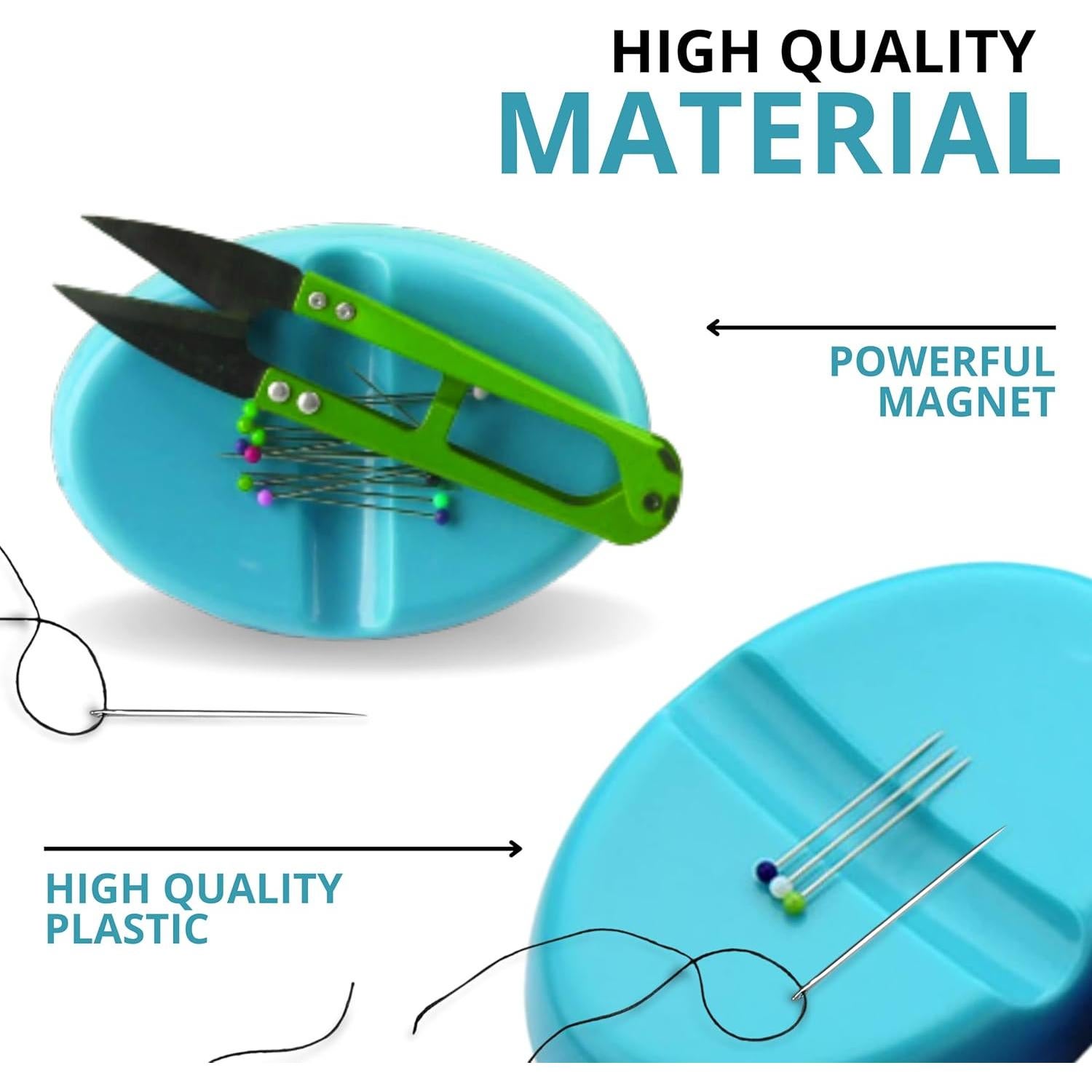 3 Almohadillas Magnéticas para Alfileres de Costura YARRD 10x7 cm