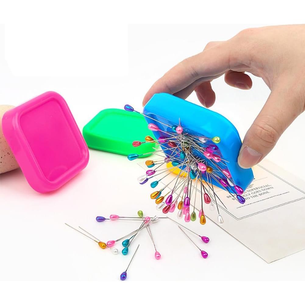 3 Almohadillas Magnéticas Cuadradas Luzen para Agujas de Coser